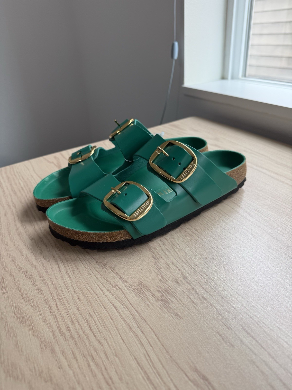 Birkenstock Arizona Big Buckle Sandals – Green! – Size 38 – See Photos