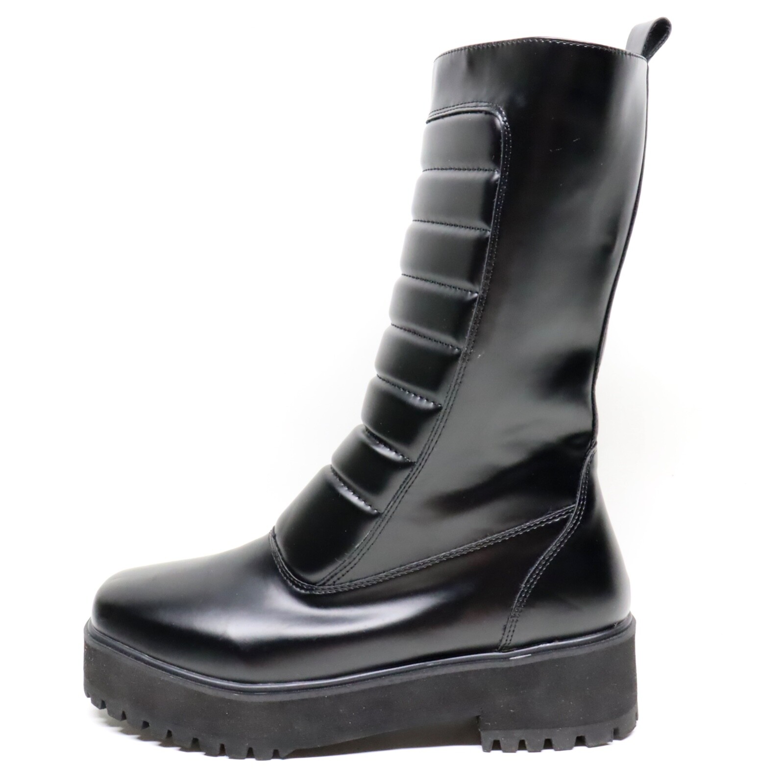 Nasty Gal Black Chunky Boots Womens Size 7 Grunge Punk Goth Halloween Platform