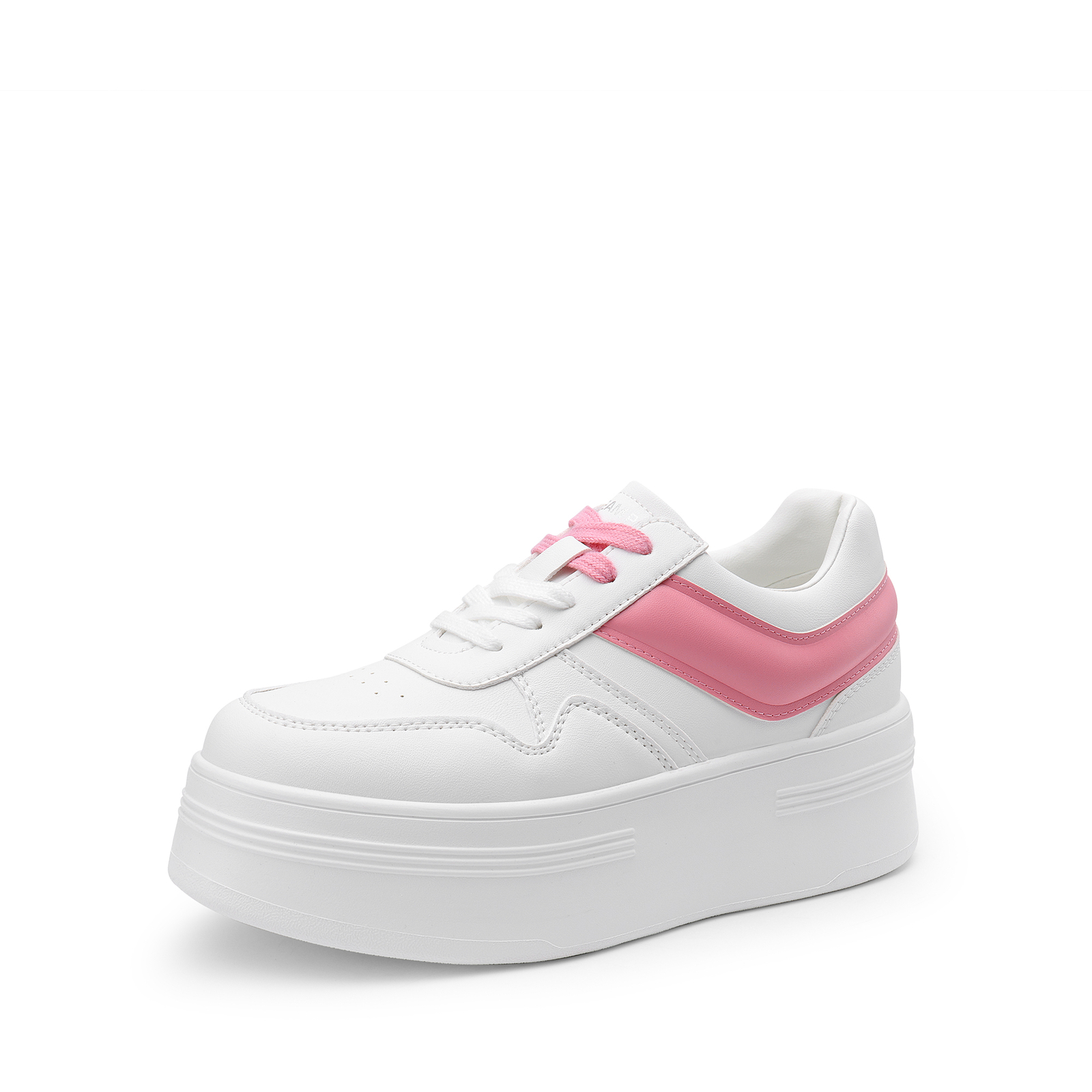 Women Platform Fashion Sneakers Lace Up Lightweight Stylish Athletic Shoes