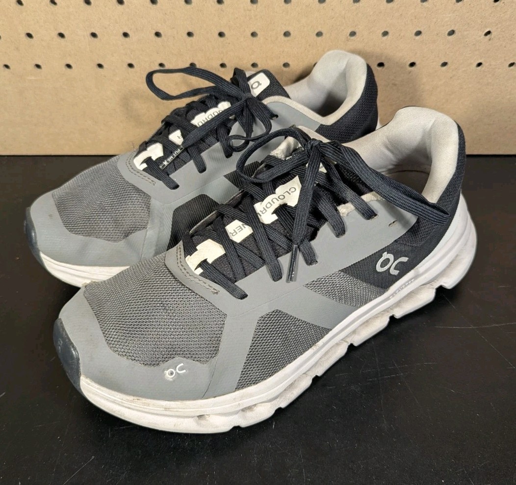On Cloudrunner Running Shoes 46.98643 Workout Gym Eclipse Black Gray Women 9