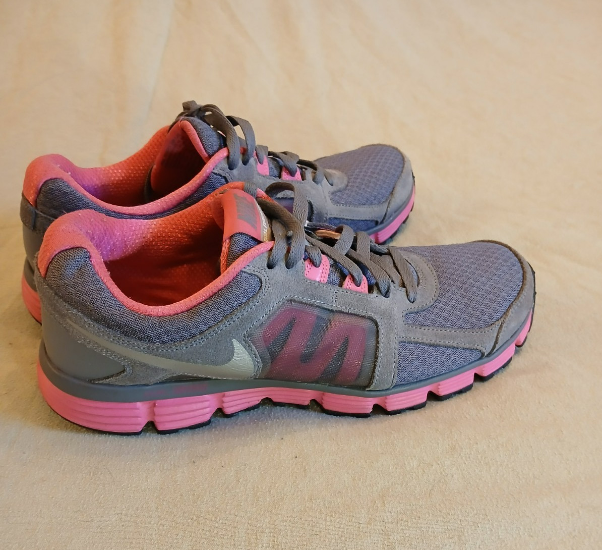 Nike, Dual Fusion ST 2, Size 12 (W/US), Grey Pink, Excellent Condition