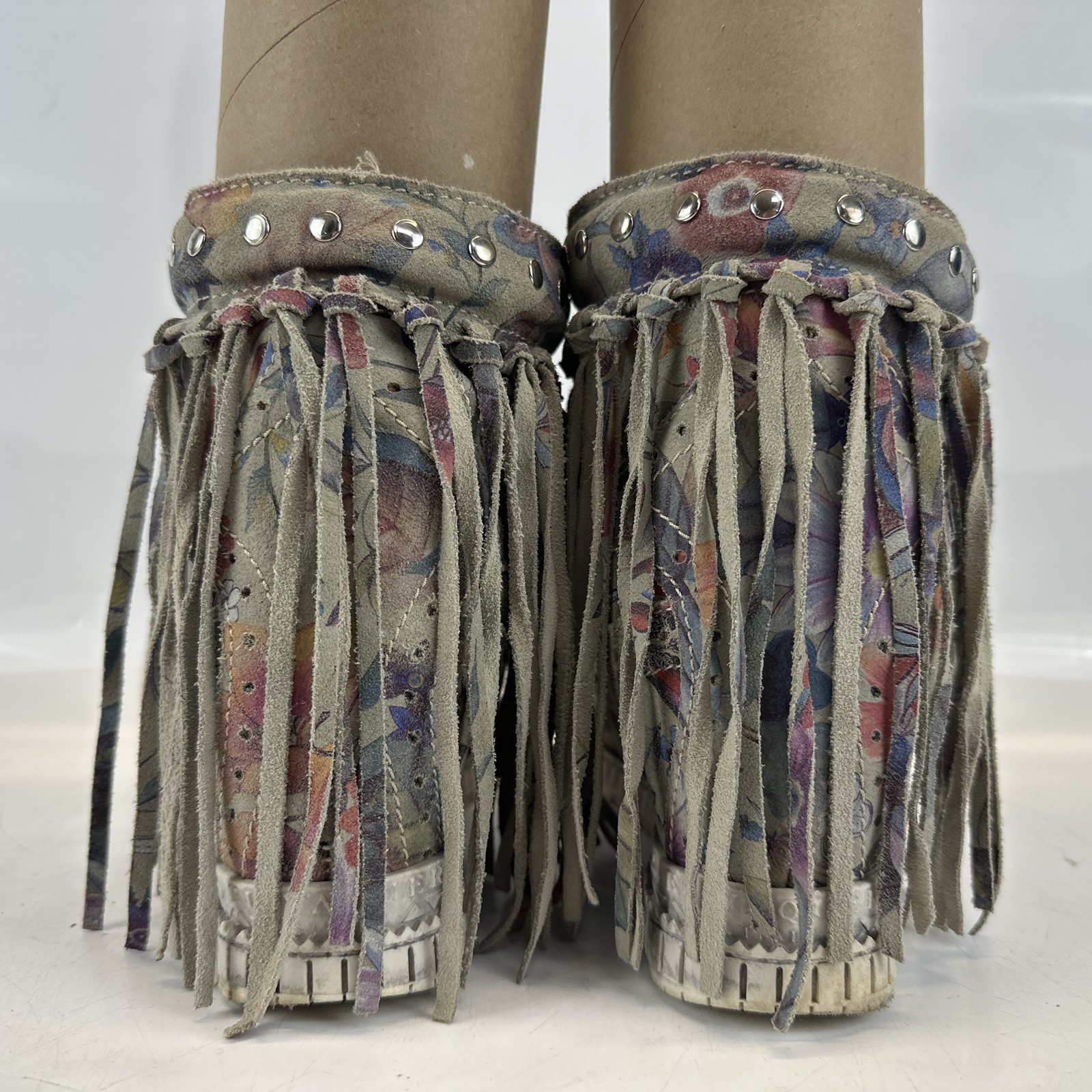 El Vaquero Roseland Moccasin Boot Women’s EU 39 US 8 Italy Made Suede Boho
