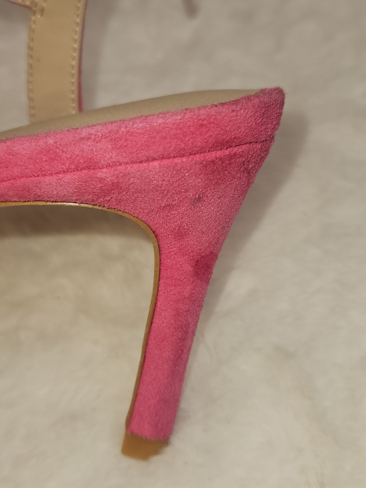 Stuart Weitzman Dancer Twistie Suede Sandal Women’s Pink Size US6B EU36.5