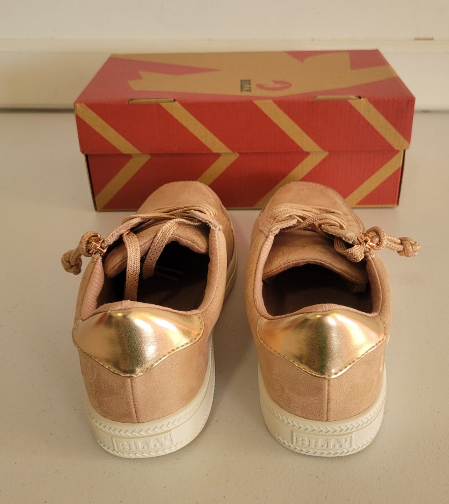 NEW Billy Footwear Women Sneaker Low Top Zip Up Pink Adaptive Size 9.5M KF195
