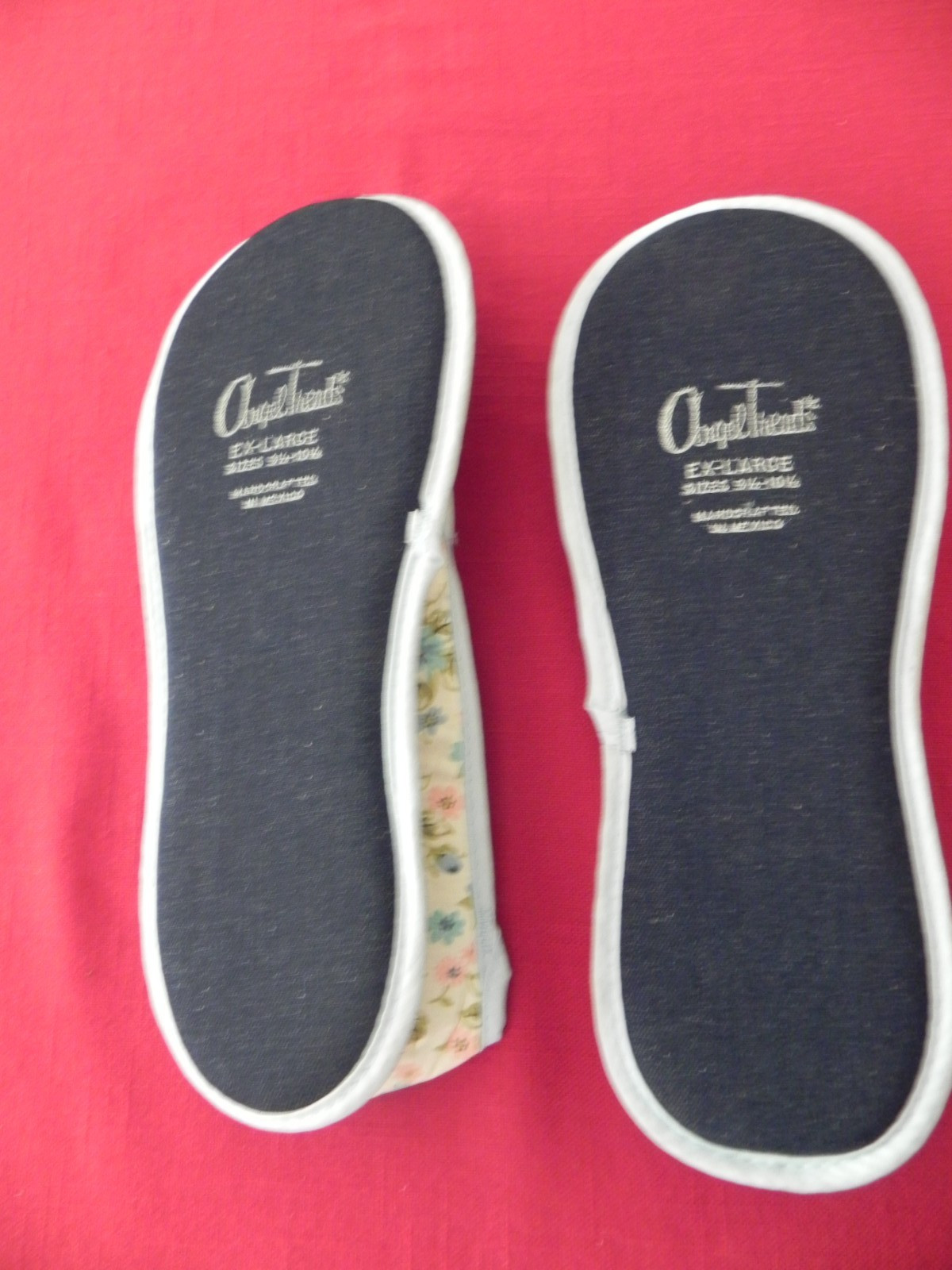 Vintage Women’s Angel Treads Slippers, Blue, EX Large, 9.5-10.5 Original Package