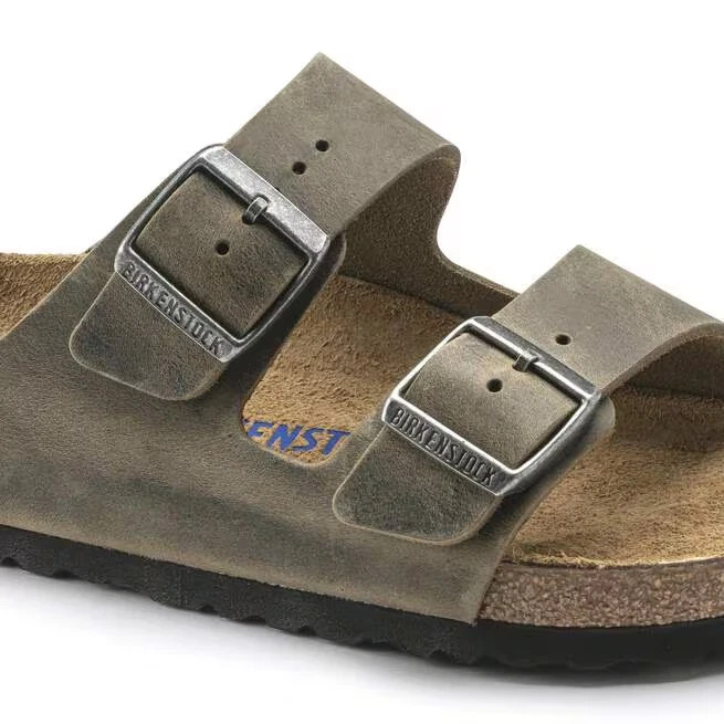 Birkenstock Arizona Faded Khaki Oiled Leather Unisex Sandals EU 37-45 With Box