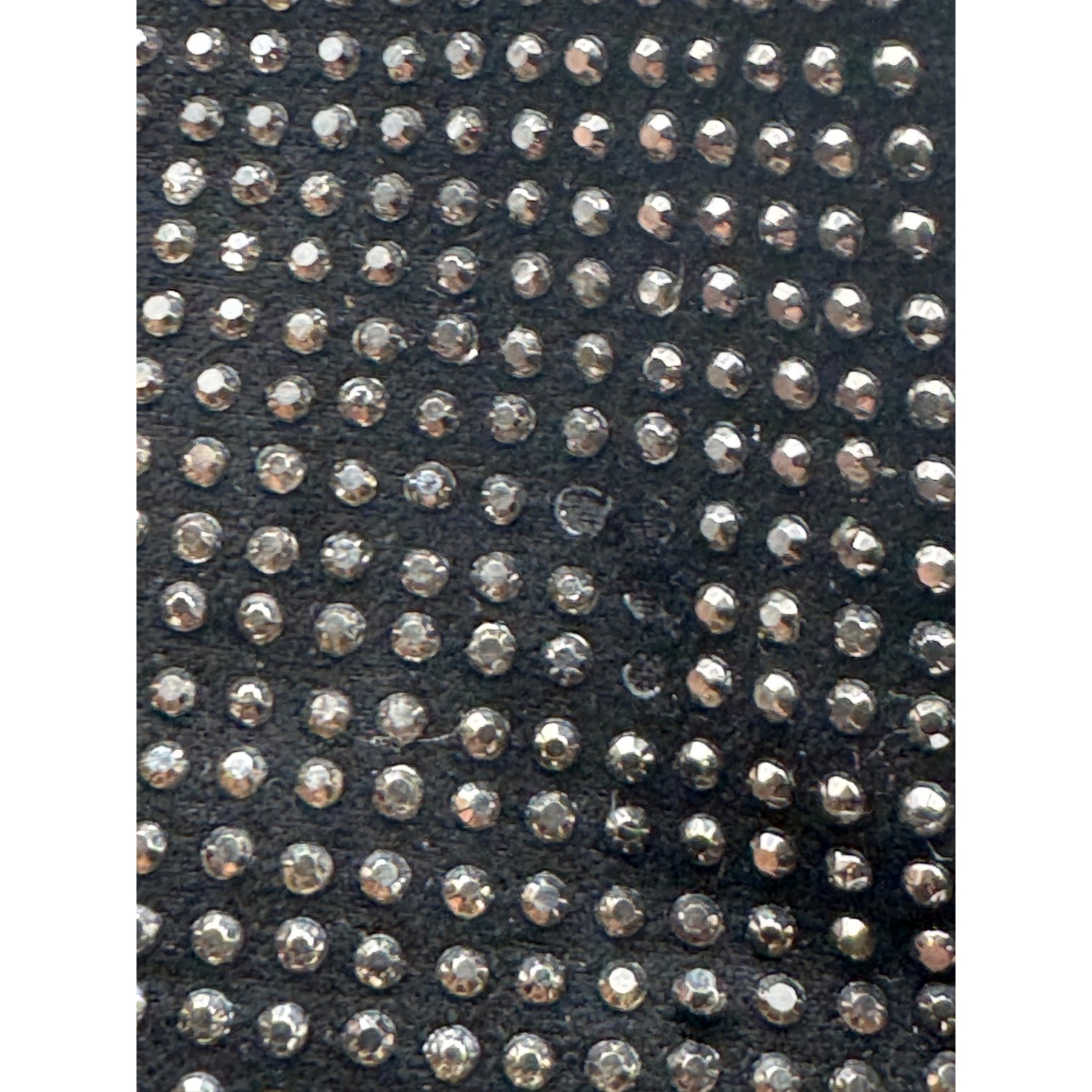 Black Rhinestone Studded Platform Combat Boots Lace Up Side Zip Edgy Glam