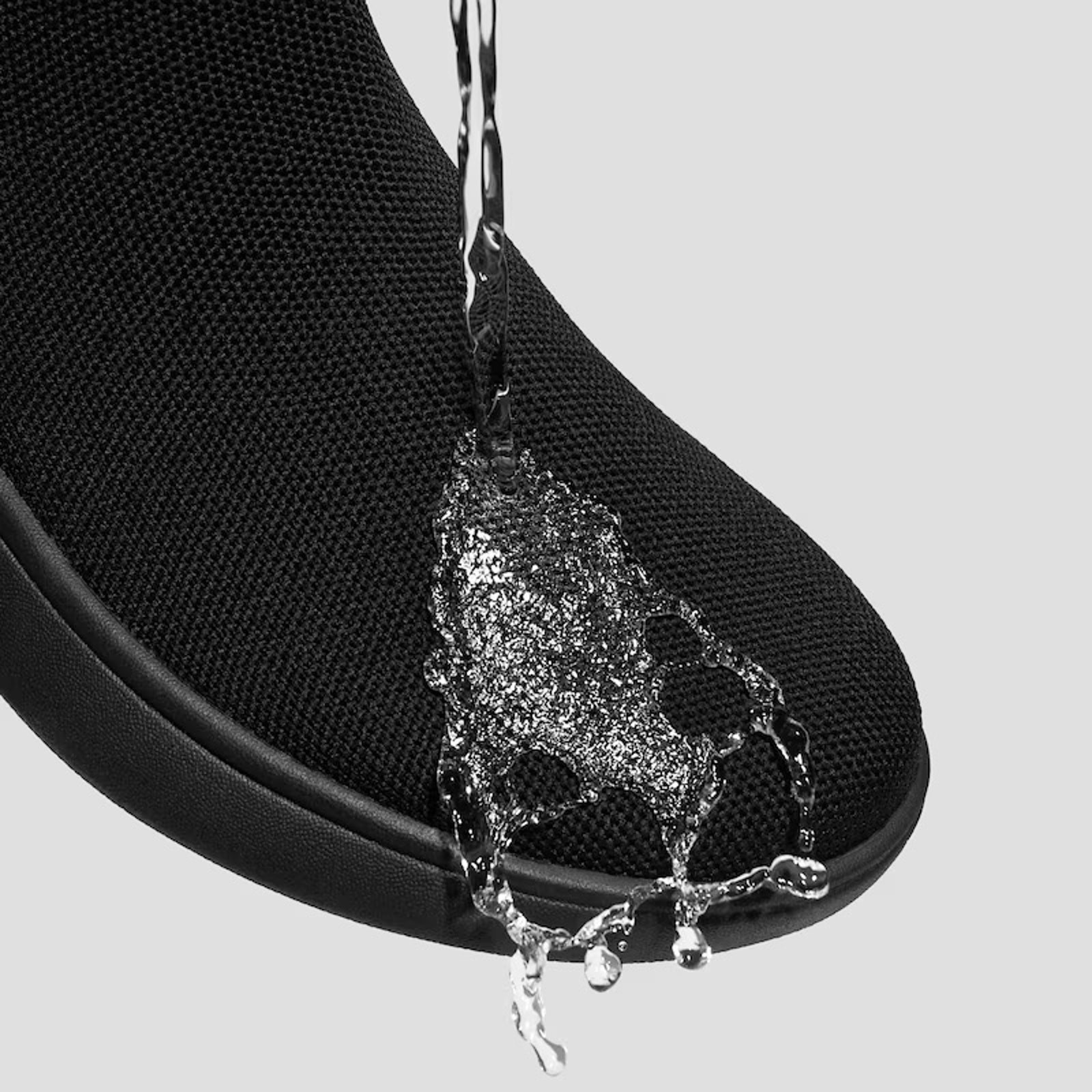 Vivaia Delilah Urban Lightweight Slip On Comfort Water RPT Sneaker Boots Black 8