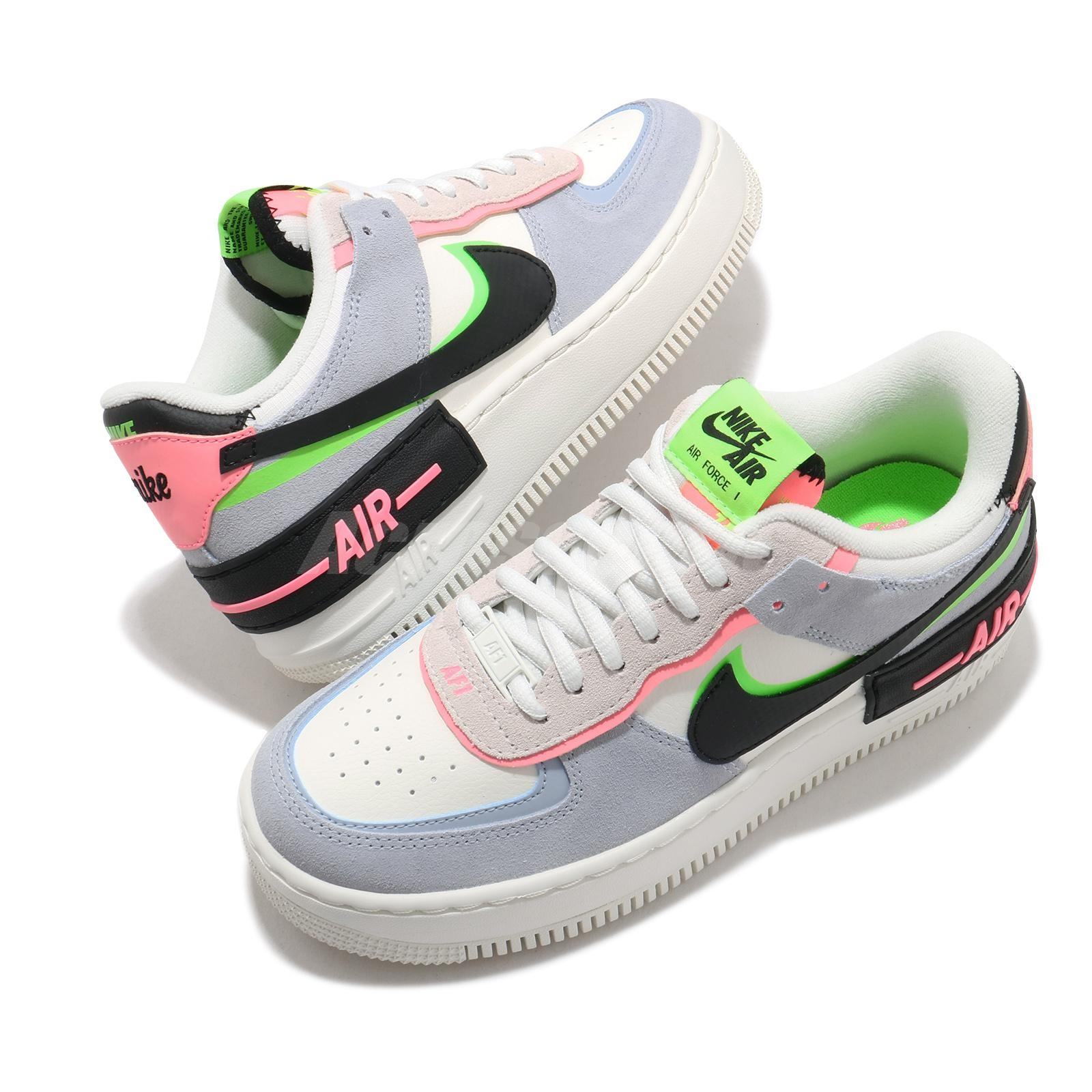 Nike Wmns AF1 Shadow Sunset Pulse Sail Black Pink Women Air Force 1 CU8591-101