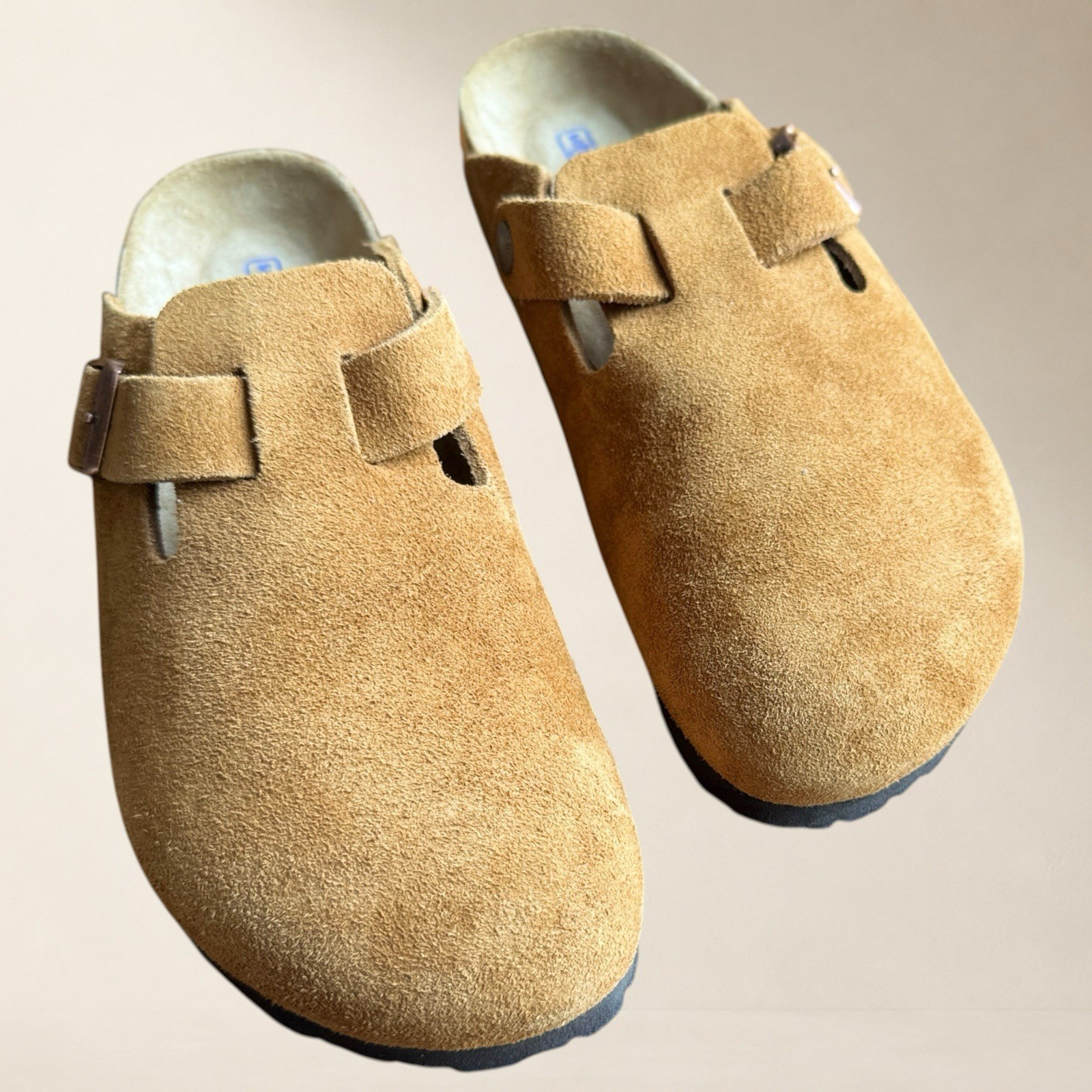 NEW Birkenstock Boston Clogs Suede Mink (EU 39 / Women 8 / Men 6) REGULAR FIT