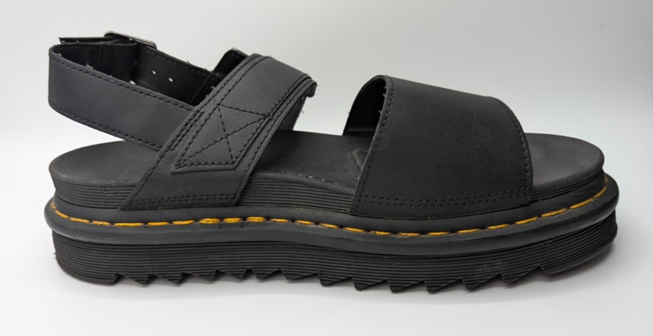 Dr. Martens SoftWair Voss Leather Black Sandals Women’s Size US 9