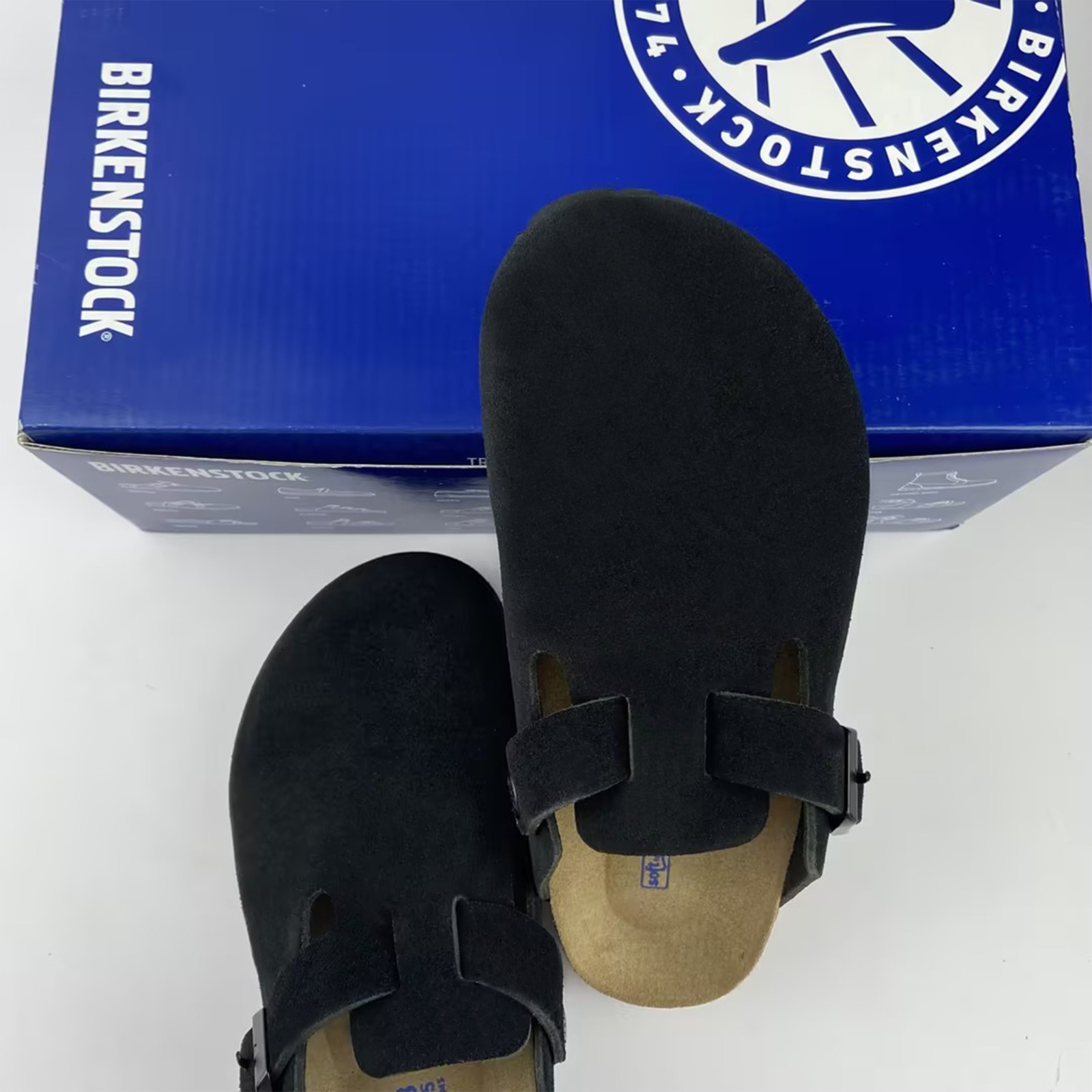 Birkenstock Boston Black Soft Footbed Suede Men/Women US7-12 Shoes Narrow/Wide