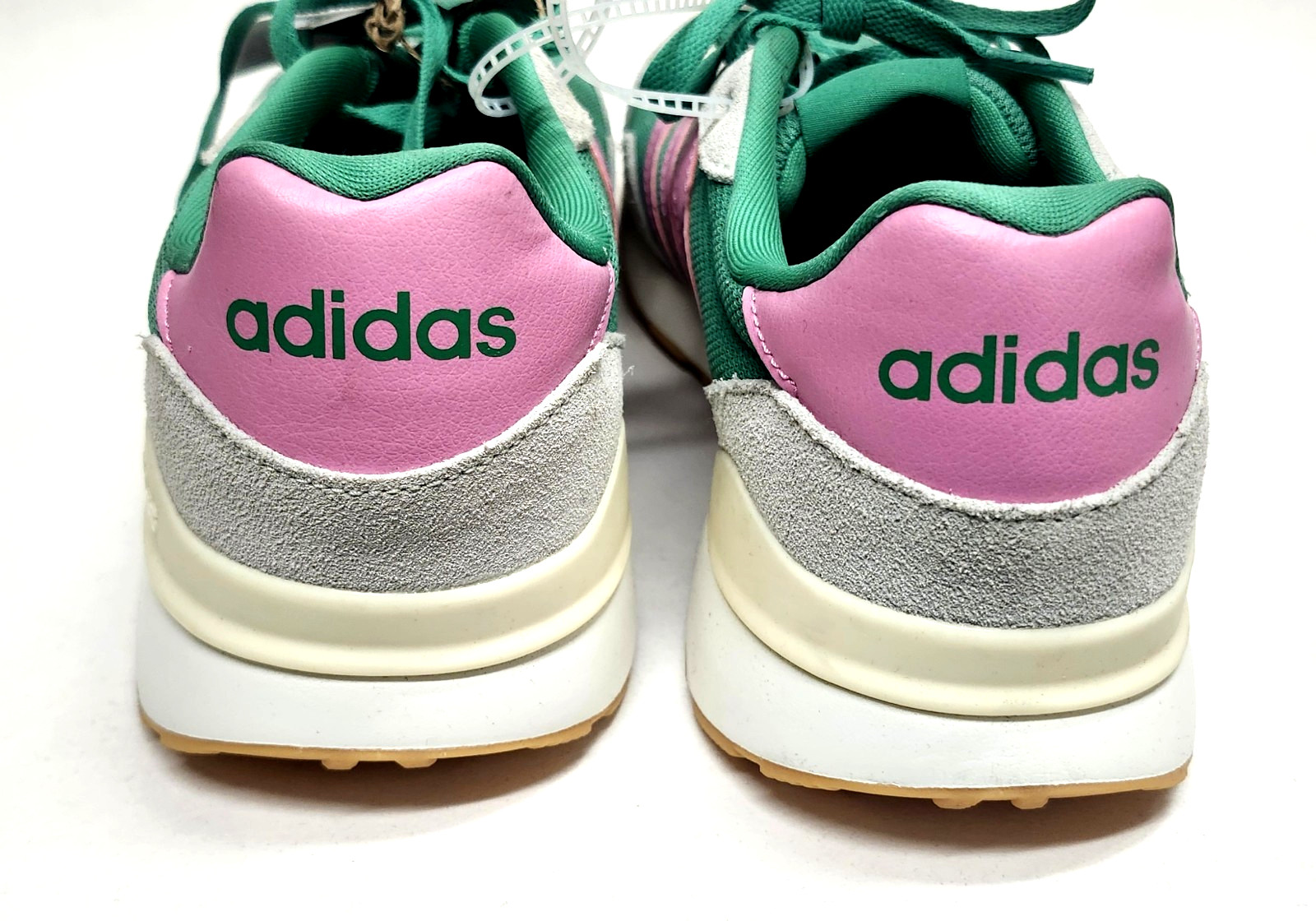 Adidas Run 60s 4.0 Women’s Size 10 Running Shoes Green Pink Vanilla JR6631 NEW