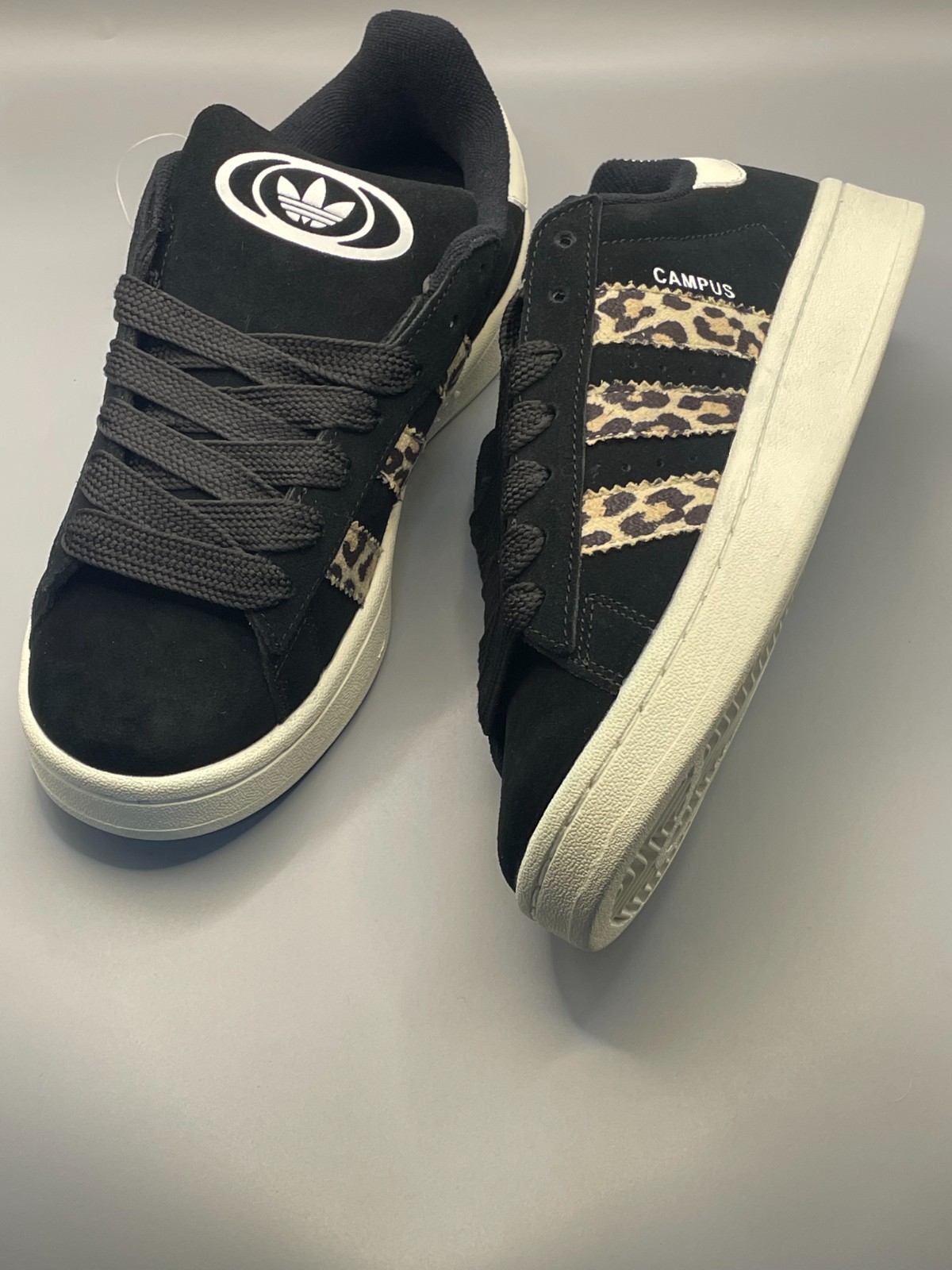 Adidas Orginals Campus 00 Leopard Cheetah Print Black ID7039 Women’s Sizes