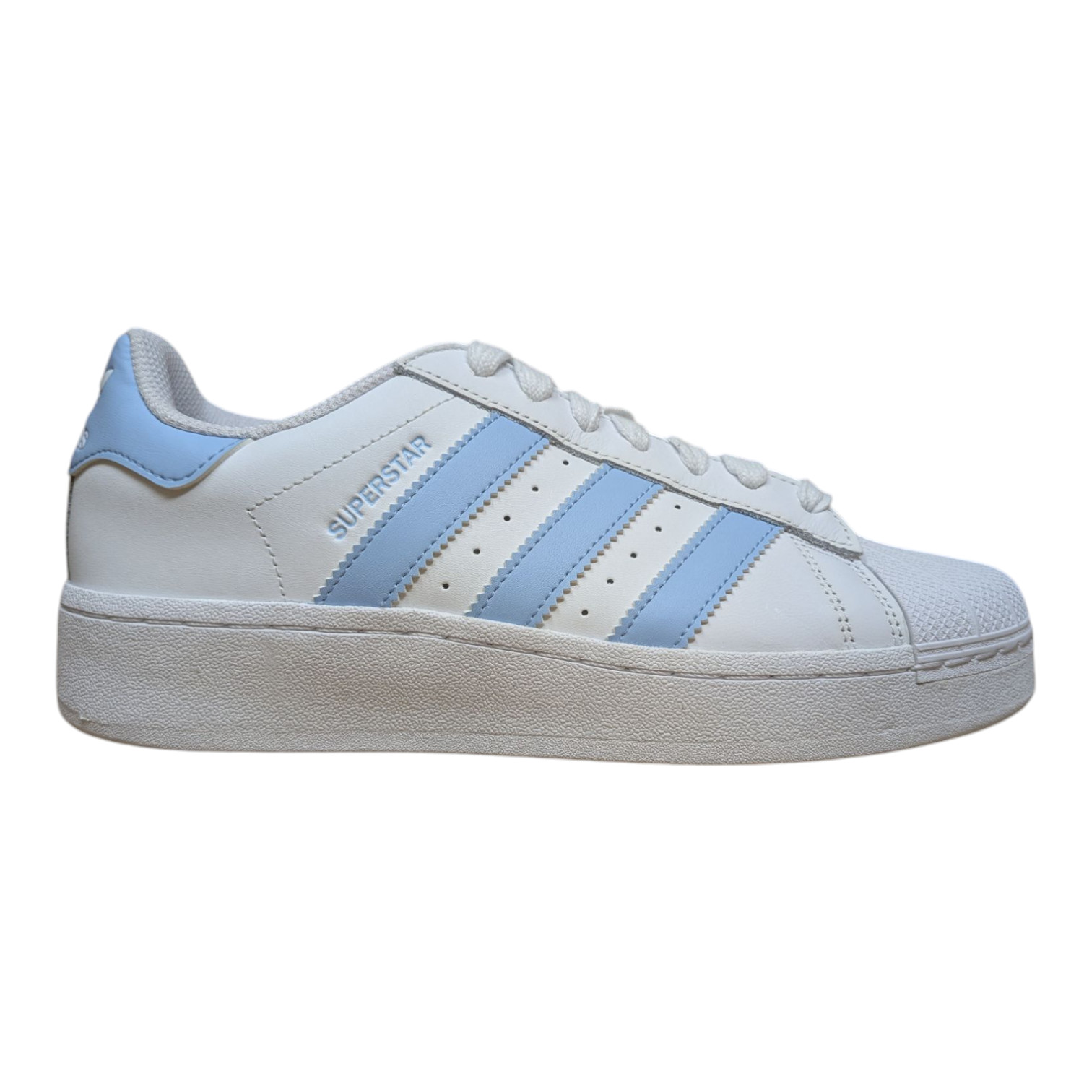 Adidas Women’s Superstar XLG Athletic Shoes – White/Sky Blue – US Sizes – IF3003
