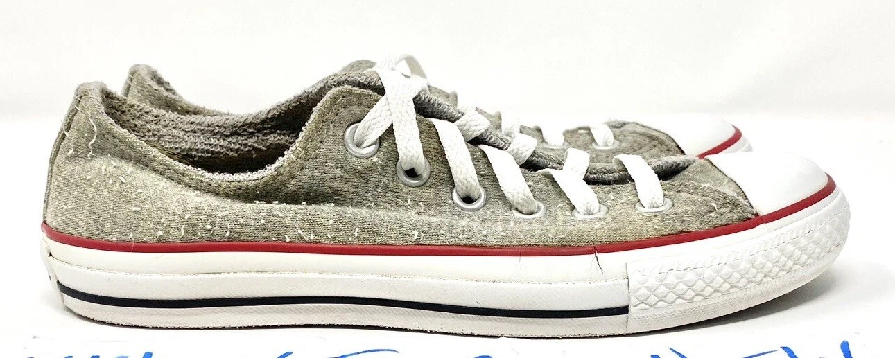 Vintage Women’s Converse Chuck Taylor All-Star Lo Grey Wool Shoes sz 7
