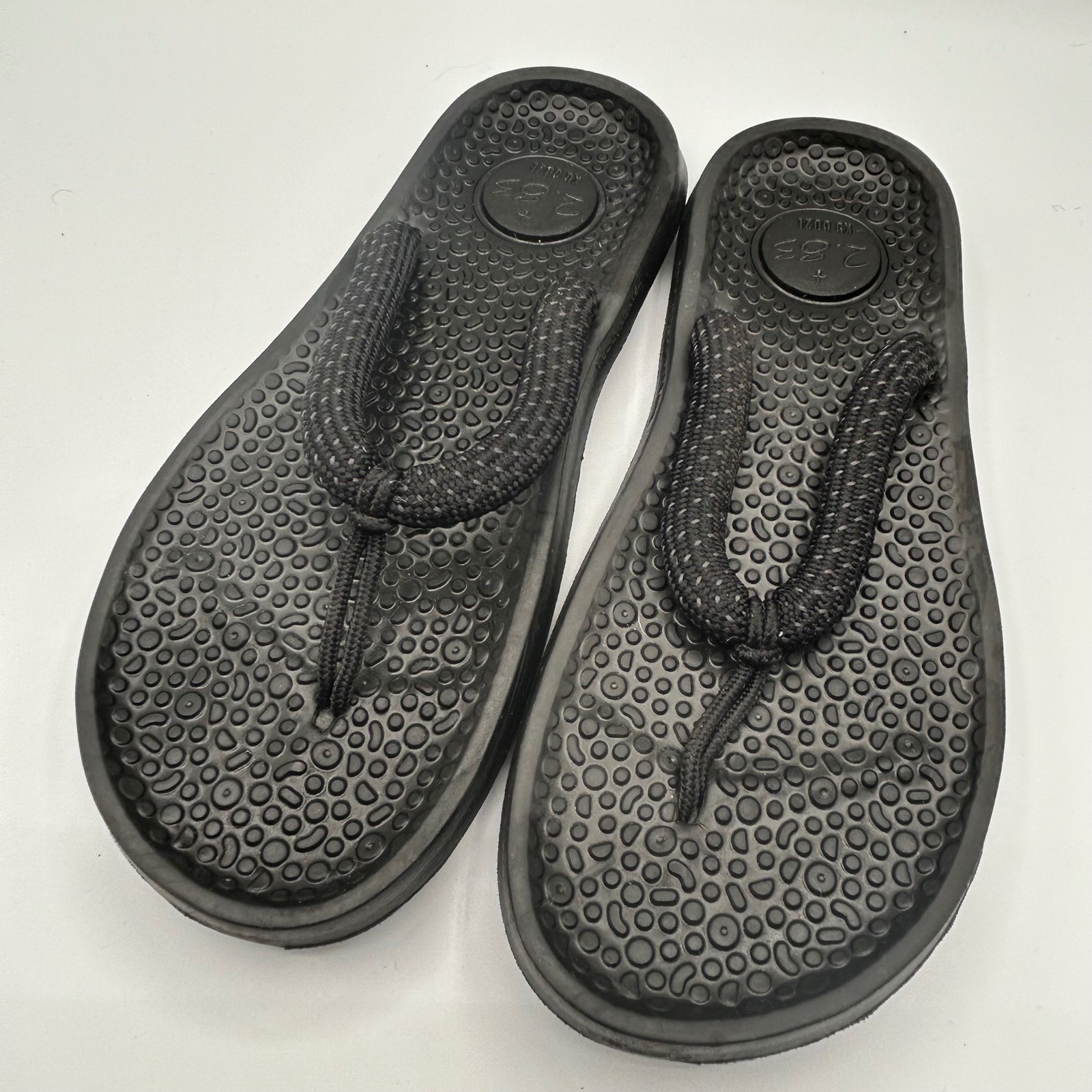Allbirds Sugar Zeffers Black Flip Flop Sandals Womens Eco Friendly Sugarcane