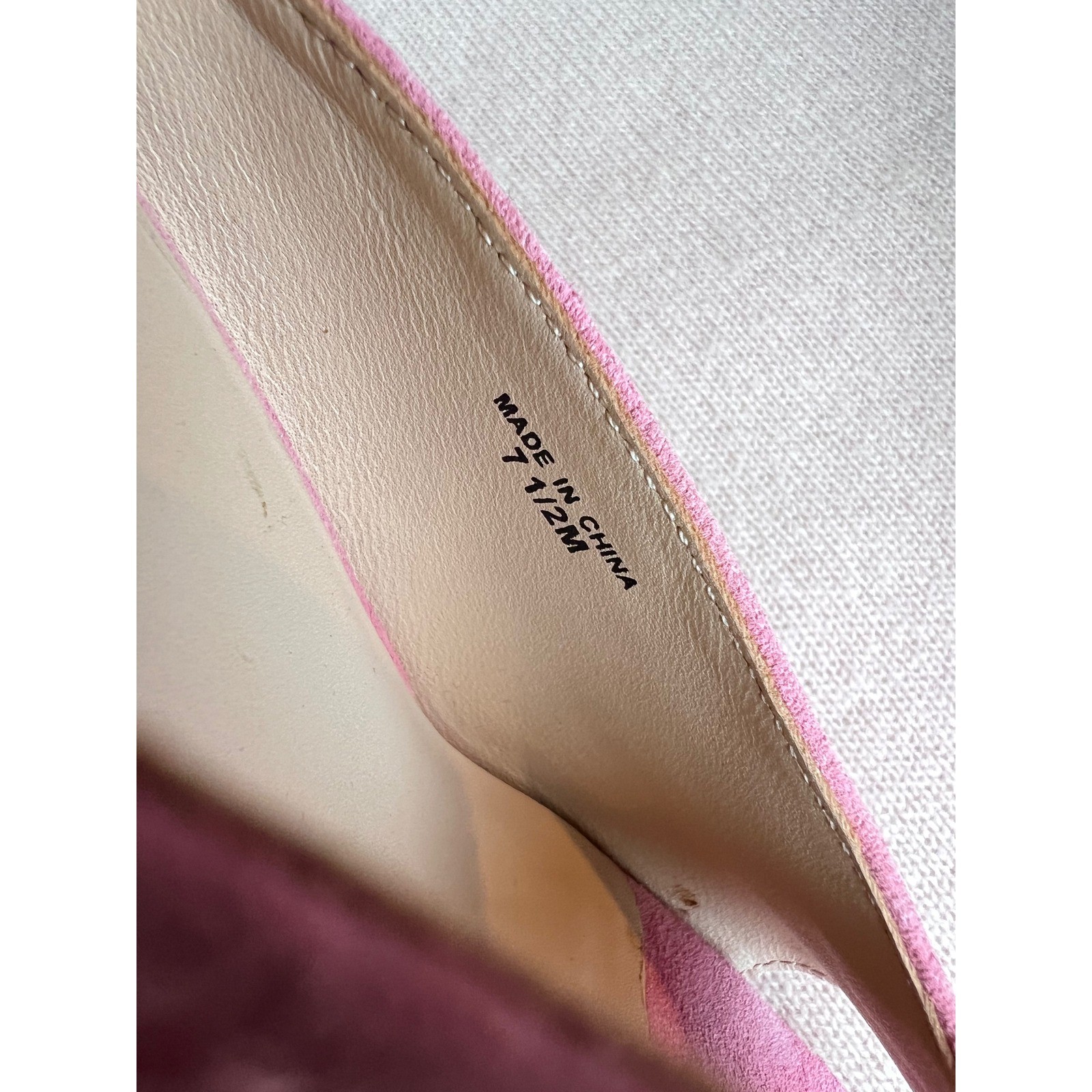 KATE SPADE Thea Pink Suede Wedge Sandals Espadrille Mules 7.5 LNWOT