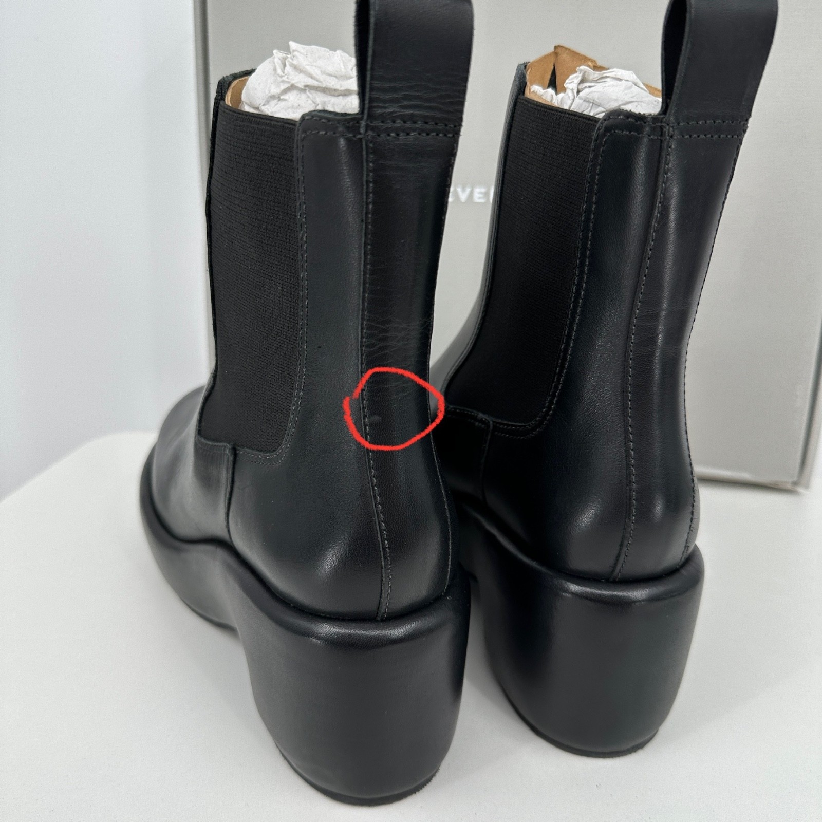 Everlane The Puffa Boot in Black size 9.5 Chelsea Ankle 3.25″ Chunky Platform
