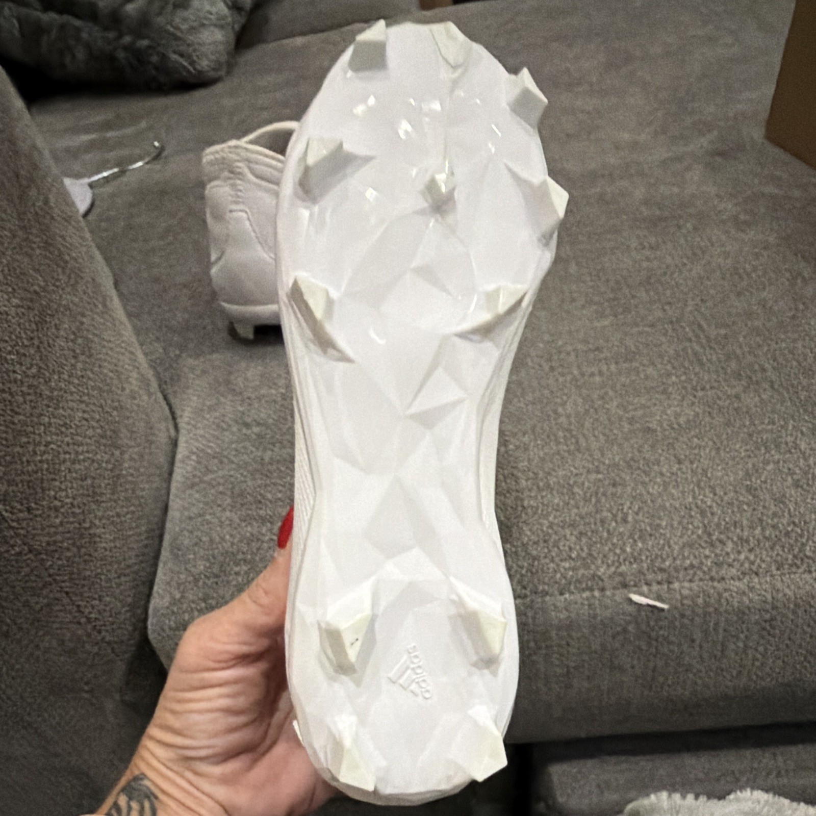 adidas Predator Accuracy.3 Laceless Football Cleats White WUS 4.5. Worn once