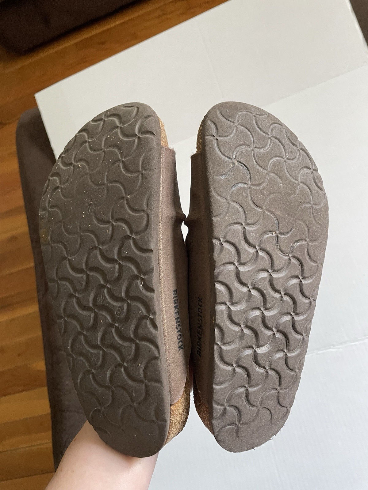 Birkenstock Brown Double Strap Buckle Slide Sandals Women’s US 4.5