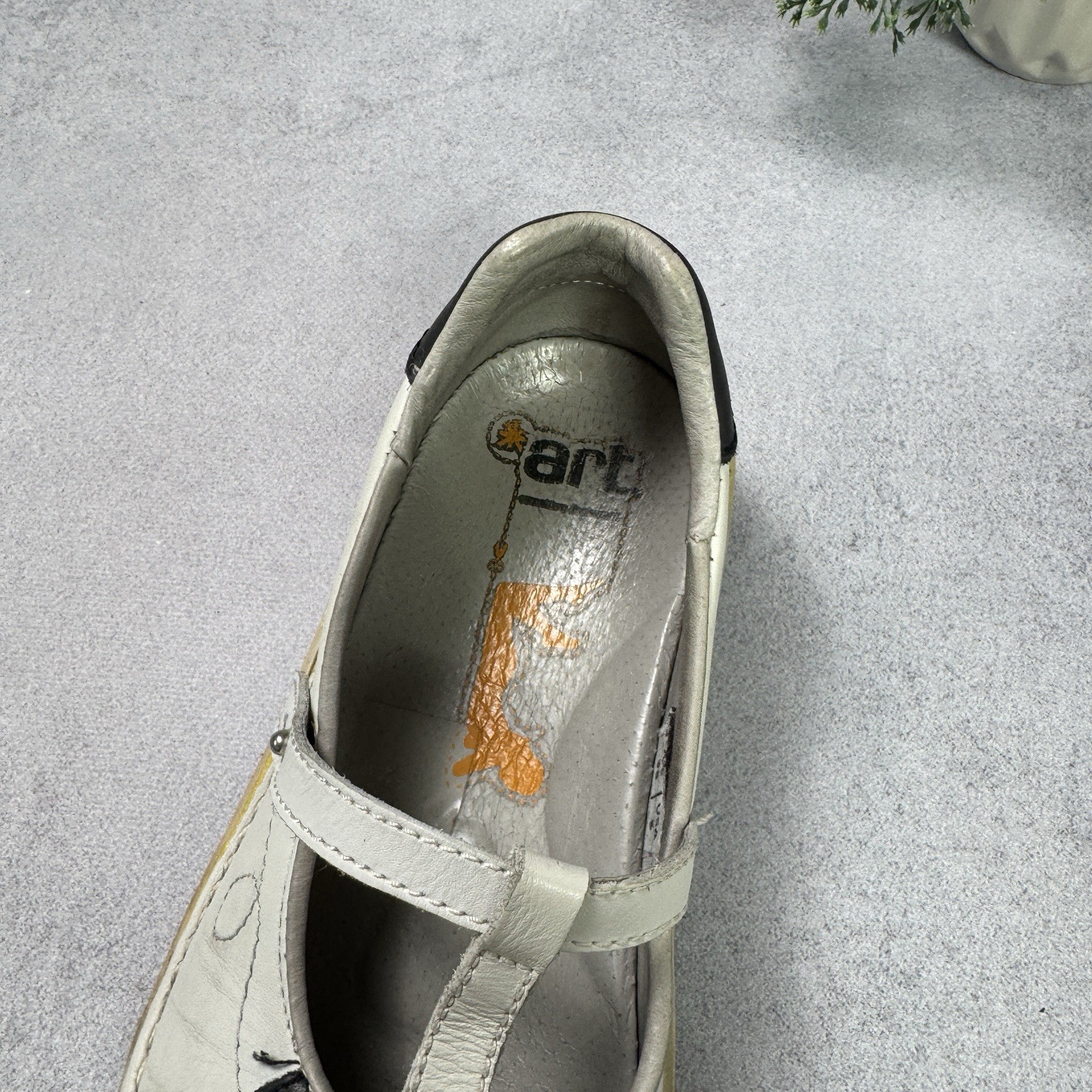 Vintage The Art Women Balerina Chuncky Shoes Flats Sandals EU 38 US 8