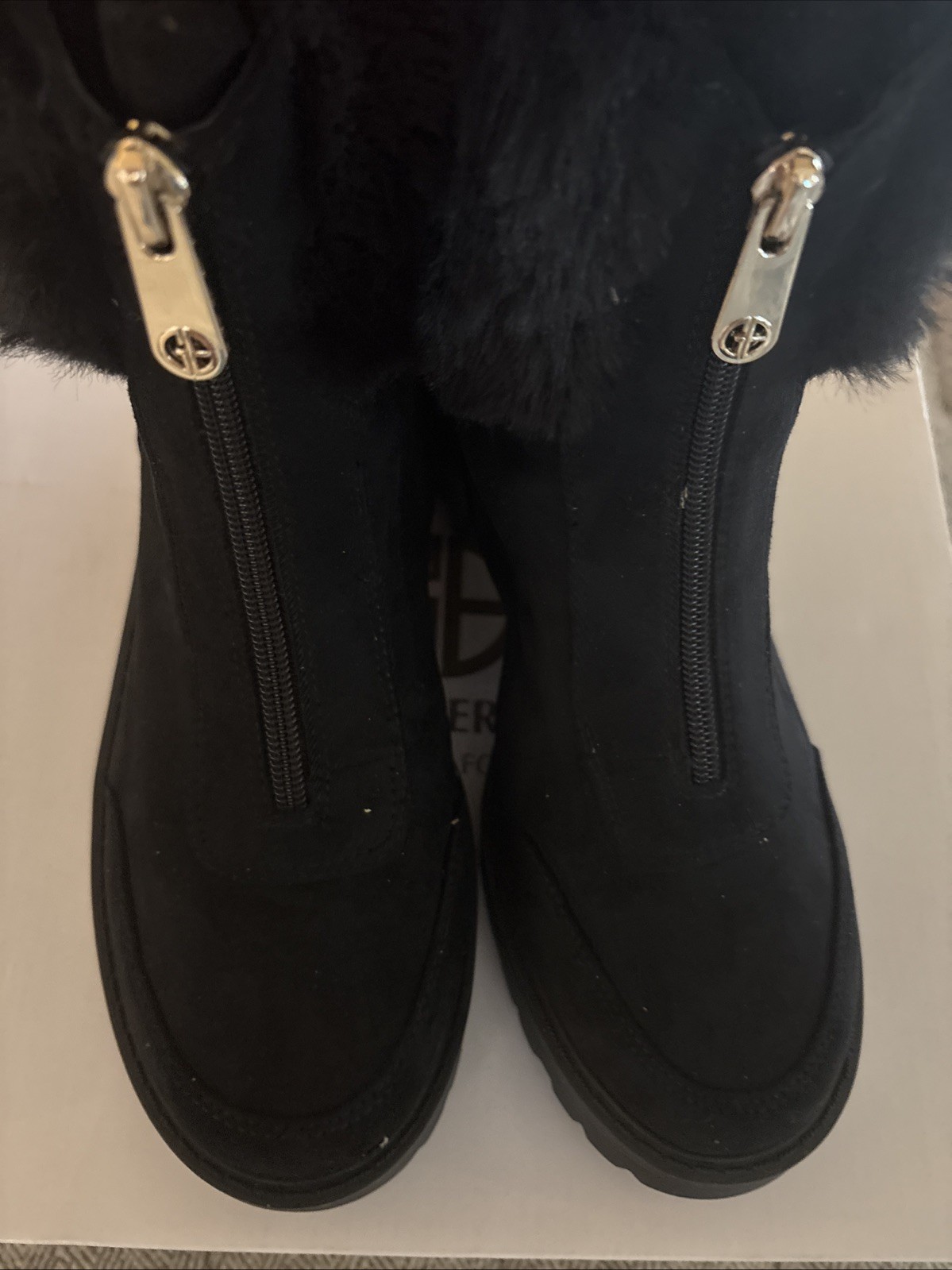 NWB $119.00 GIANI BERNINI MEMORY FOAM Callie Black MC BOOTS Size 8M