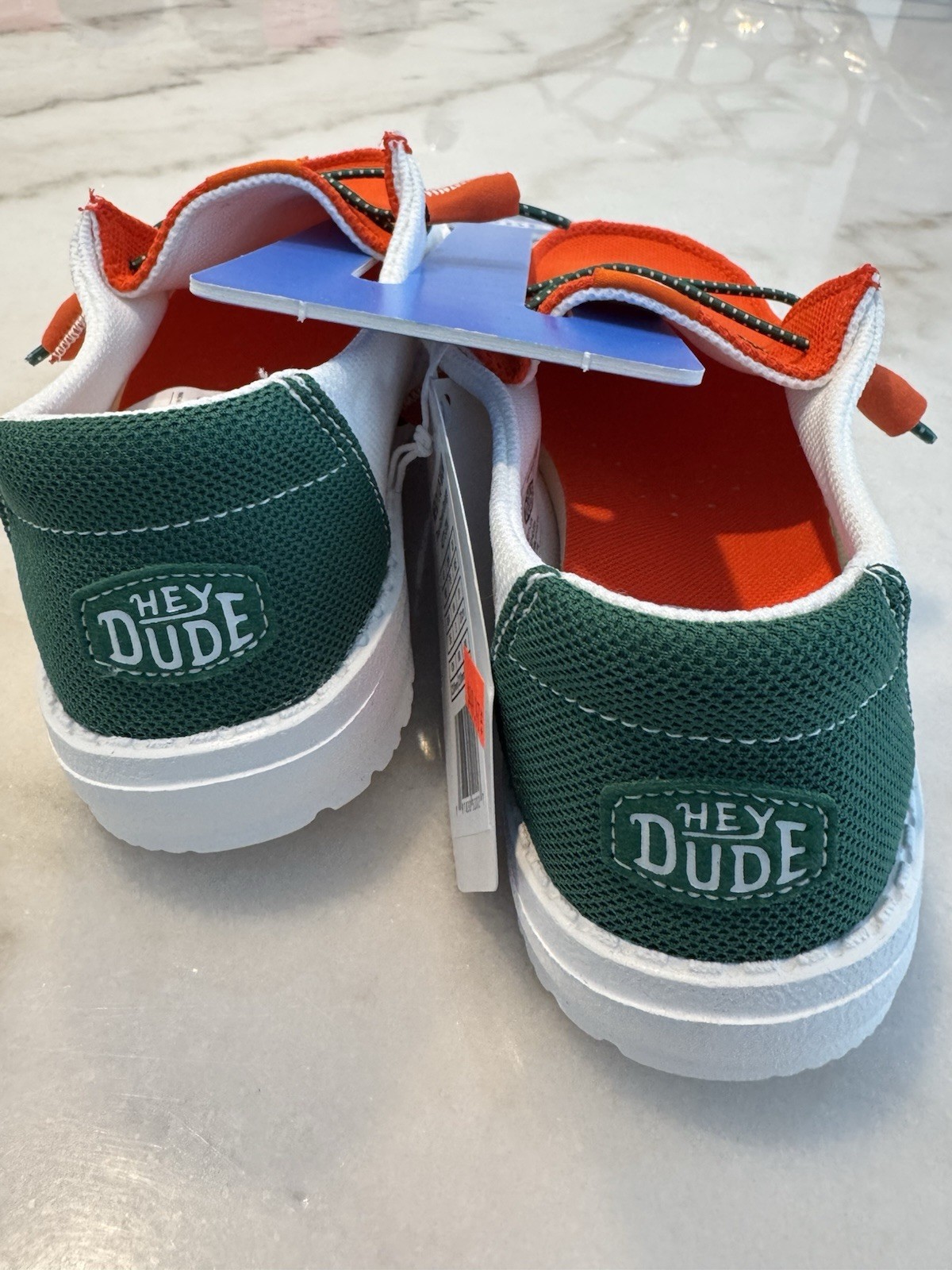 Hey Dude Wendy U of Miami Colorblock Slip-On Shoes Women’s US 5 EU 36