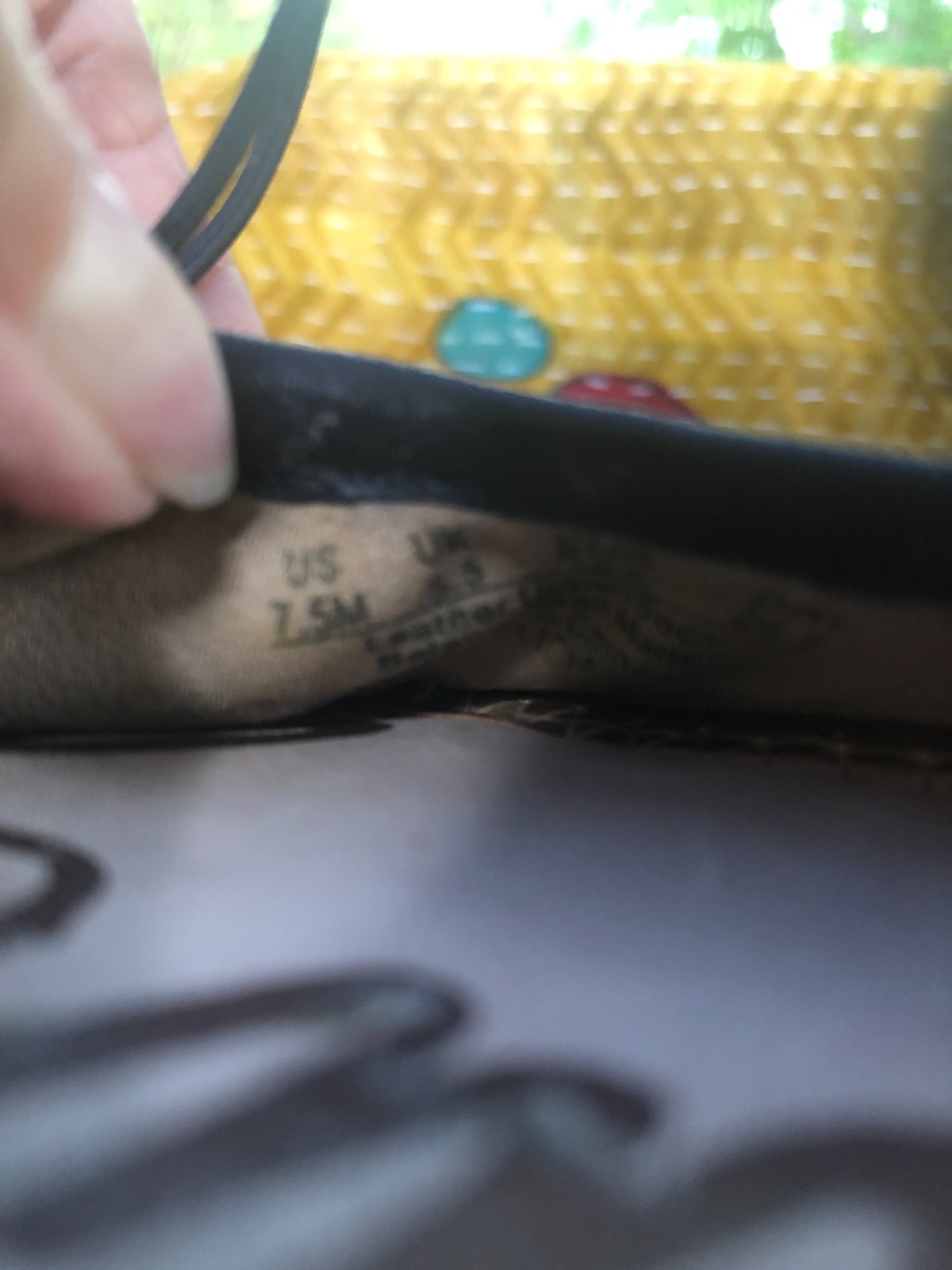 Sam Edelman Felicia Ballet Flats Navy Leather Bow Logo Women’s 7.5 M