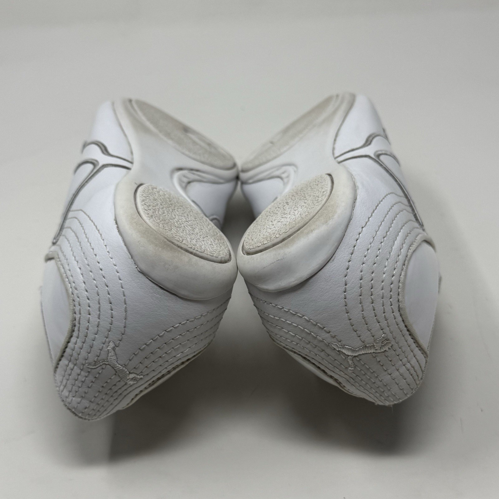 Puma Soleil Cat Shoes Womens 7.5 White Leather Casual Dance Vibe Y2K Sneakers