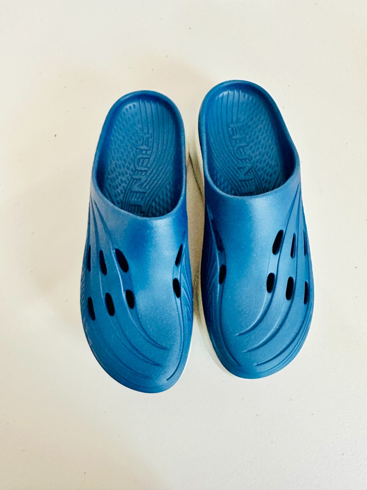 NEW HUNTER GEENA HWGEENA MEDIUM BLUE 420 SLIP-ON CASUAL SANDALS MULE SIZE 7 $85