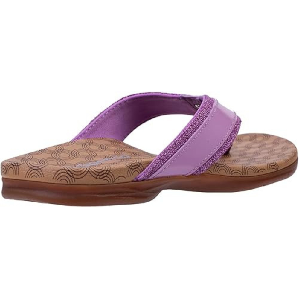 Spenco Cabo Sandals Women’s US 7 Wide Purple Slip On Toe Psot Flip Flop Hawk2965