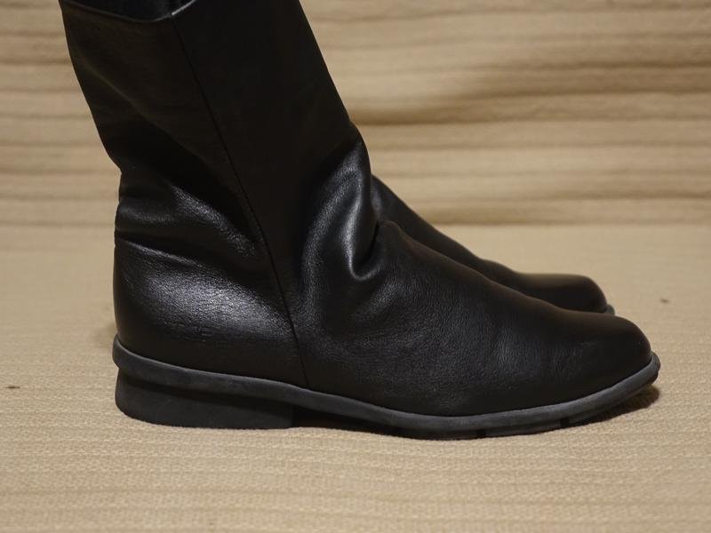 women ark boots black leather 36
