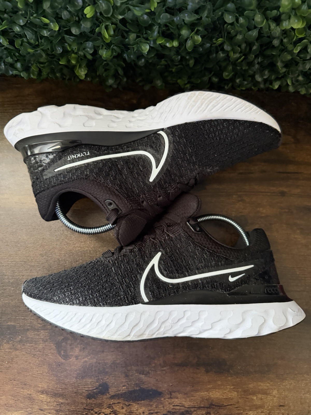 Nike React Infinity Run Flyknit 3 Women Size 7.5 Black Running Shoes DD3024-001