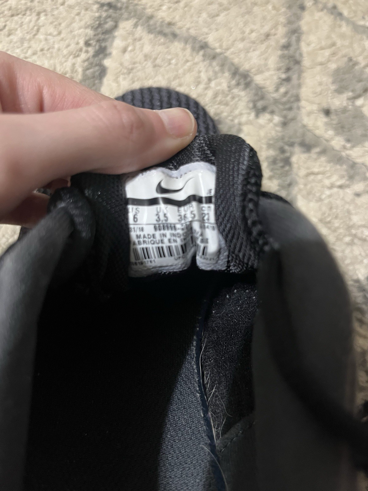 Nike Woman’s Black/White Lace-Up Low Top Athletic Sneaker for Activewear Casual