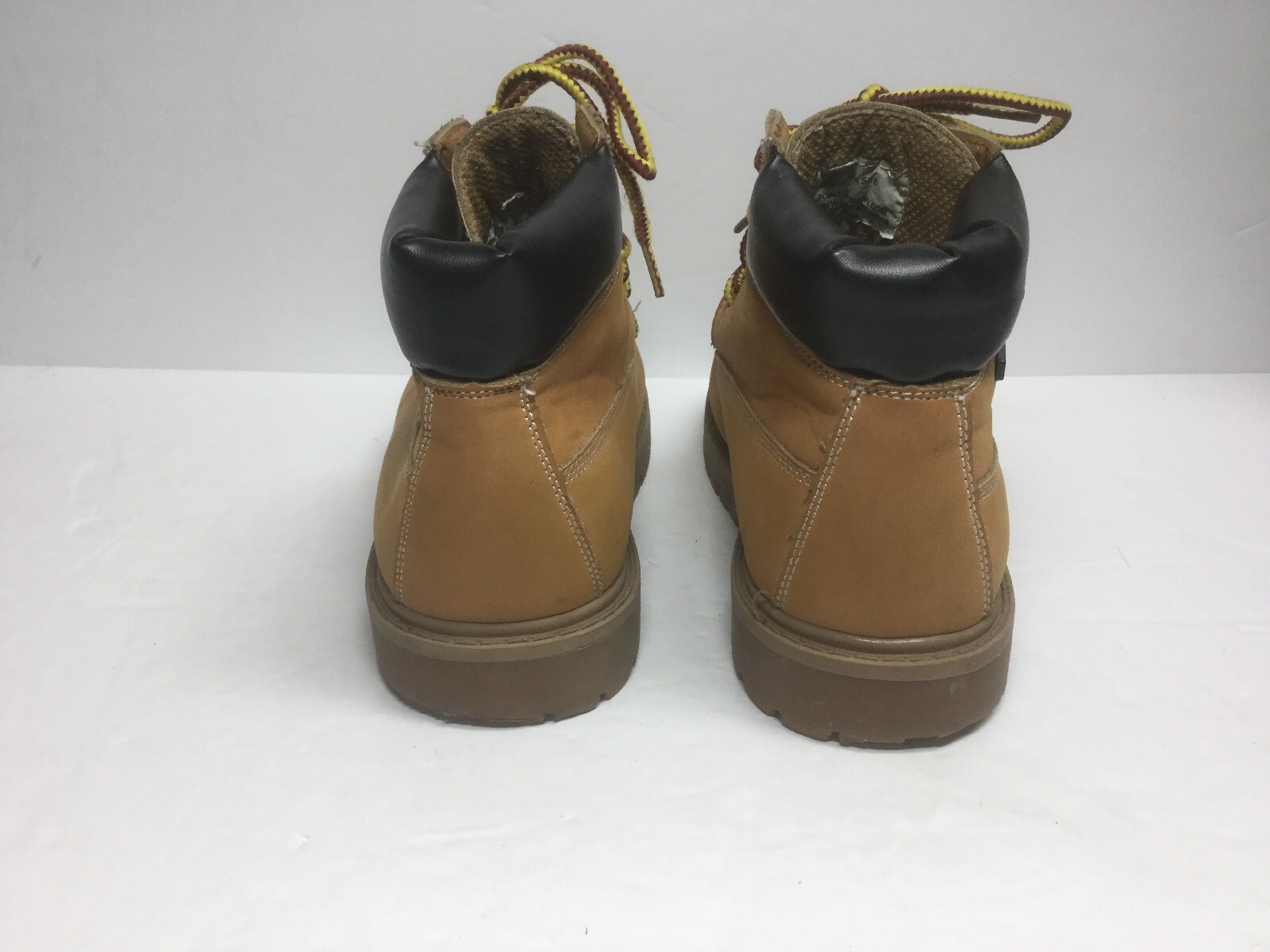 Suede Leather WaterProof work hiking ankle boots tan Size mens 4M womens 6M