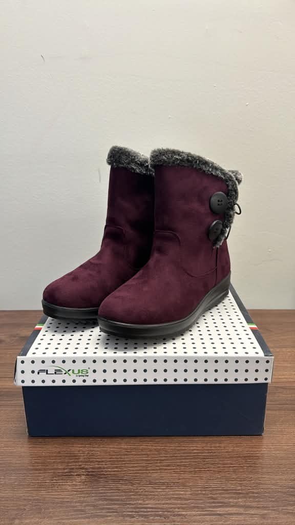 Flexus by Spring Step Istra Women Waterproof Winter Boots Burgundy 9.5-10