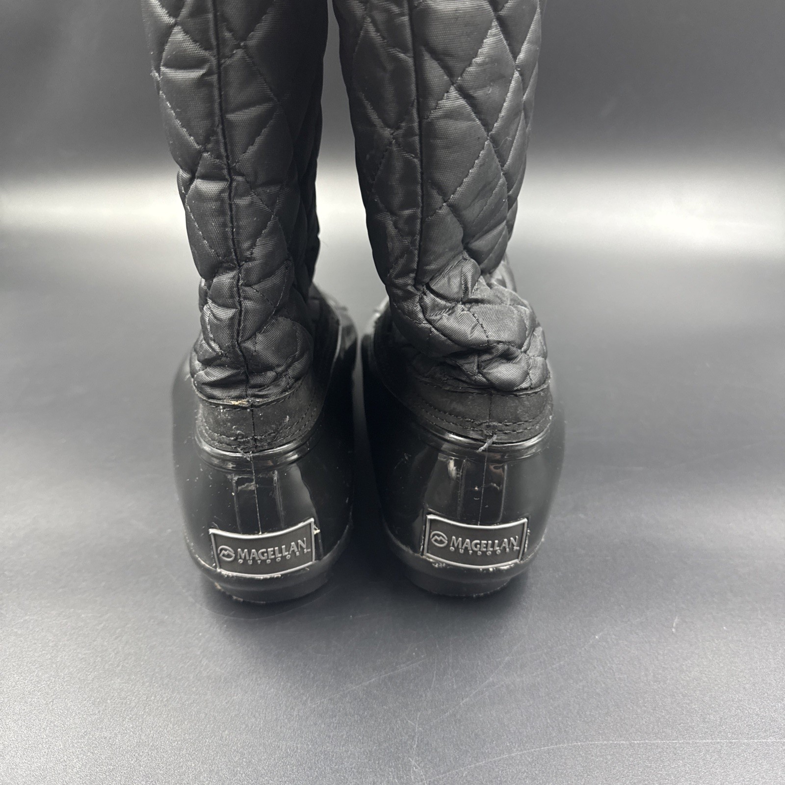 Magellan Outdoors Rain Snow Quilted Warm Tall Boots Size 8B