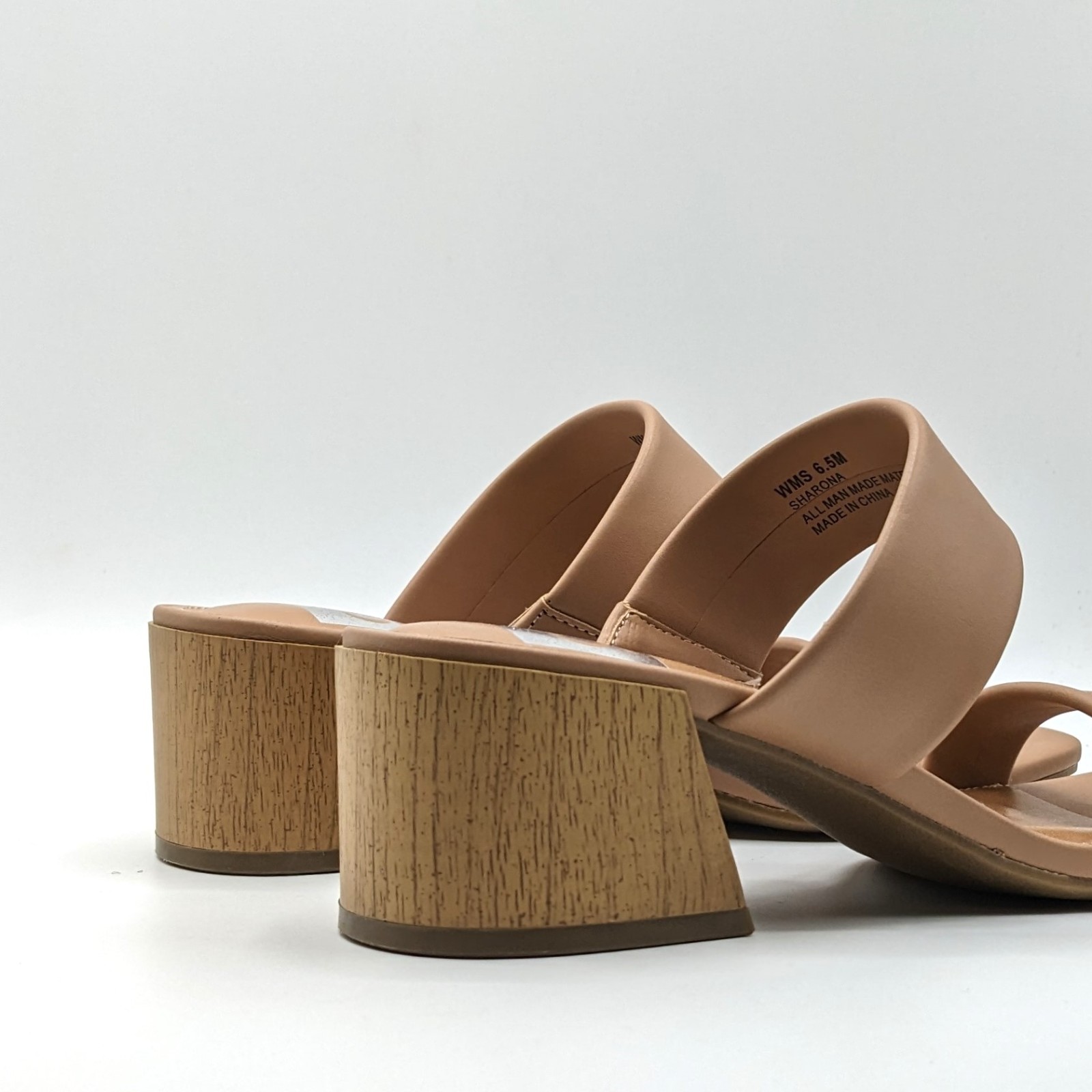 dv by Dolce Vita Sharona Women’s Dual Straps with Block Heel Sandals (Café) NEW