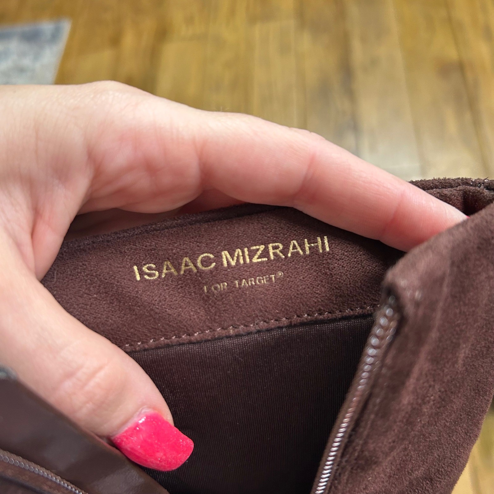 Isaac Mizrahi for Target Brown Faux Suede Platform Ankle Boots Brea Size 8.5