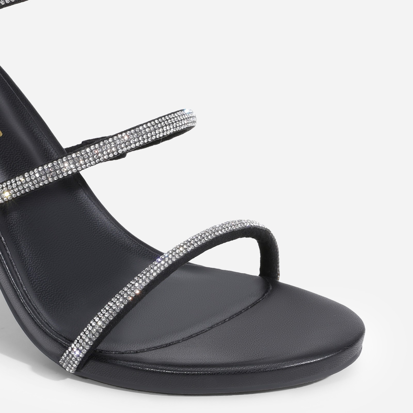Dream Pairs Women Heeled Sandals Rhinestone Sparkling Dinner Party Wedding Shoes