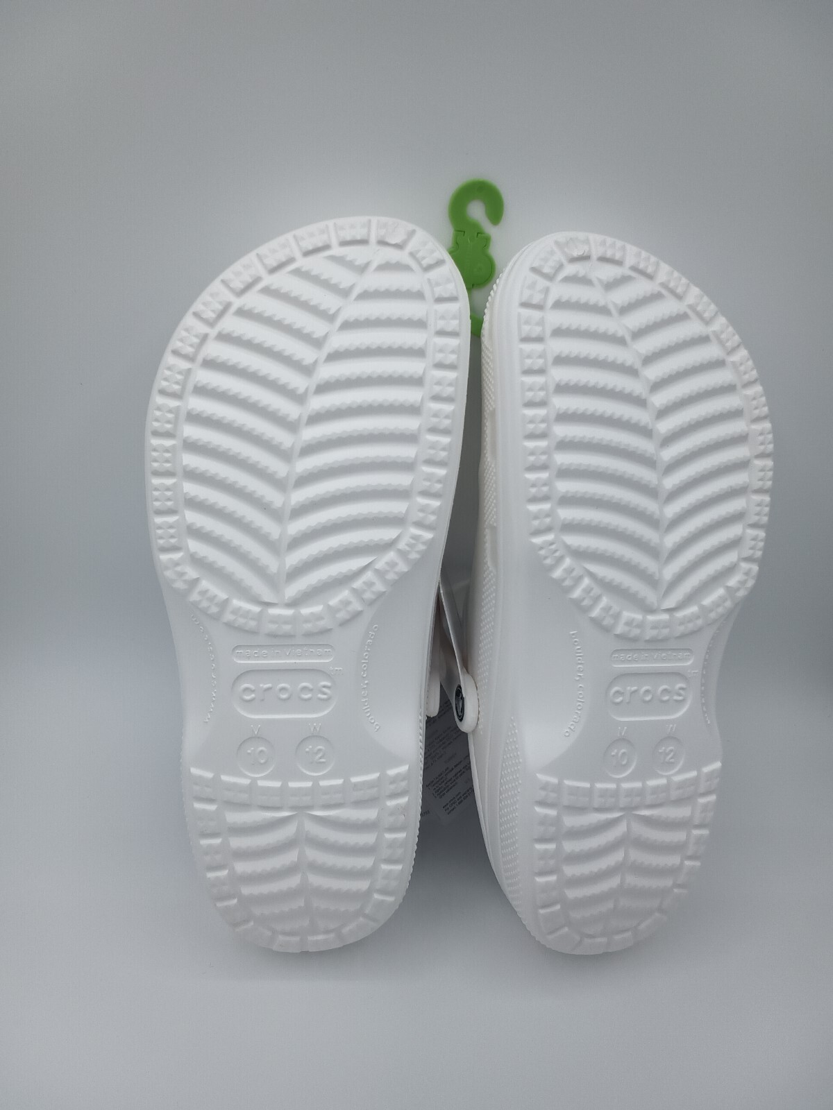 Crocs Baya Lined Clog Slip On White/Light Grey 205969-11H Sz M10/W12 New in bag