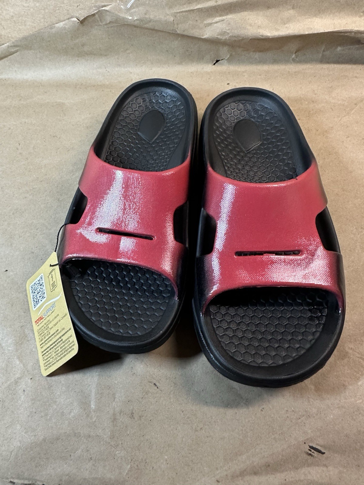spenco total support fusion 2 fade slide red Size 9 Women’s 8 Men’s