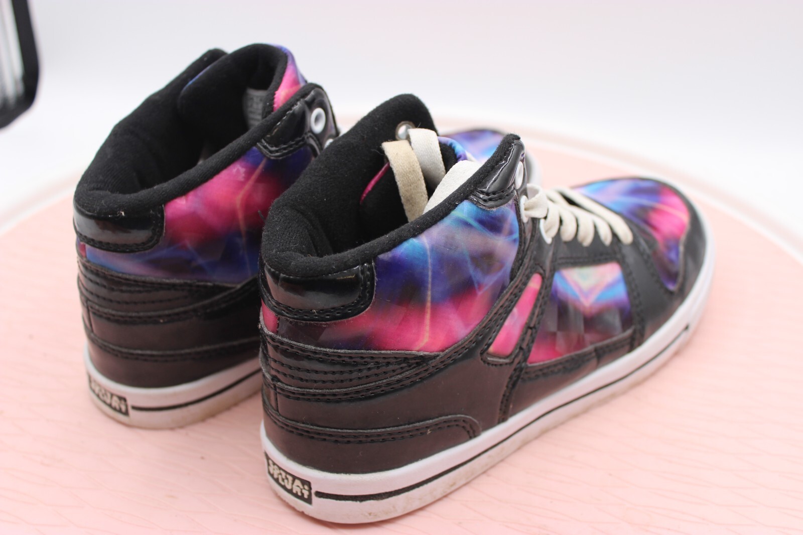 Gotta Flurt Shoes Womens SIZE 4 Hip Hop Sneakers Multicolor Round Toe Mid Top