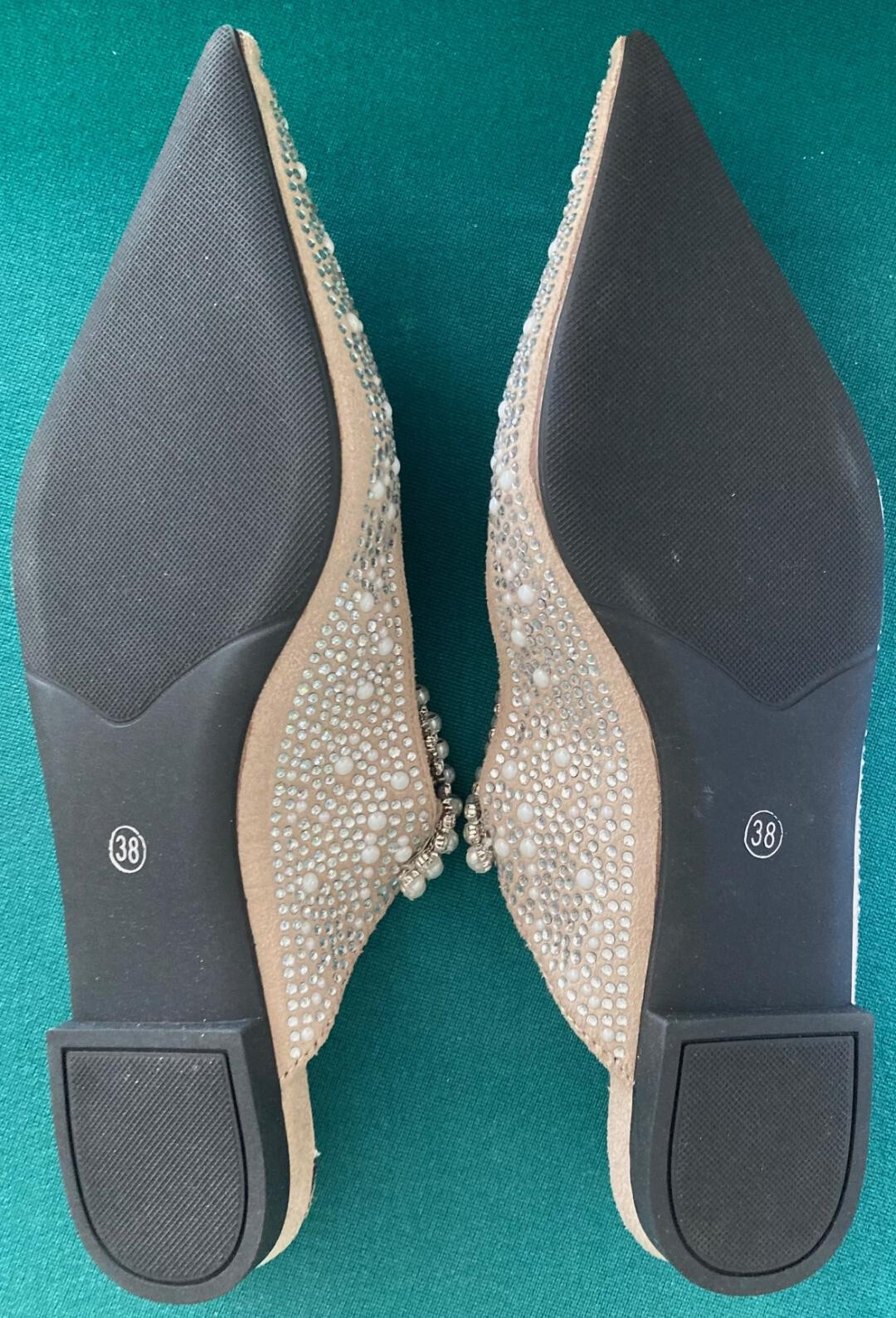NEW~VITA GRACE~SHOES~IRINA PEARL STRAP~FAIRYTALE~EXQUISITELY STUNNING MULES~WOW