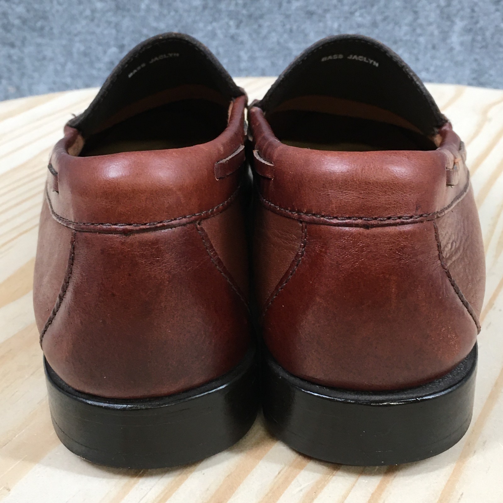 GH Bass Weejuns Jaclyn Shoes Womens 8 Wide Loafers Kiltie Tasseled Casual Brown