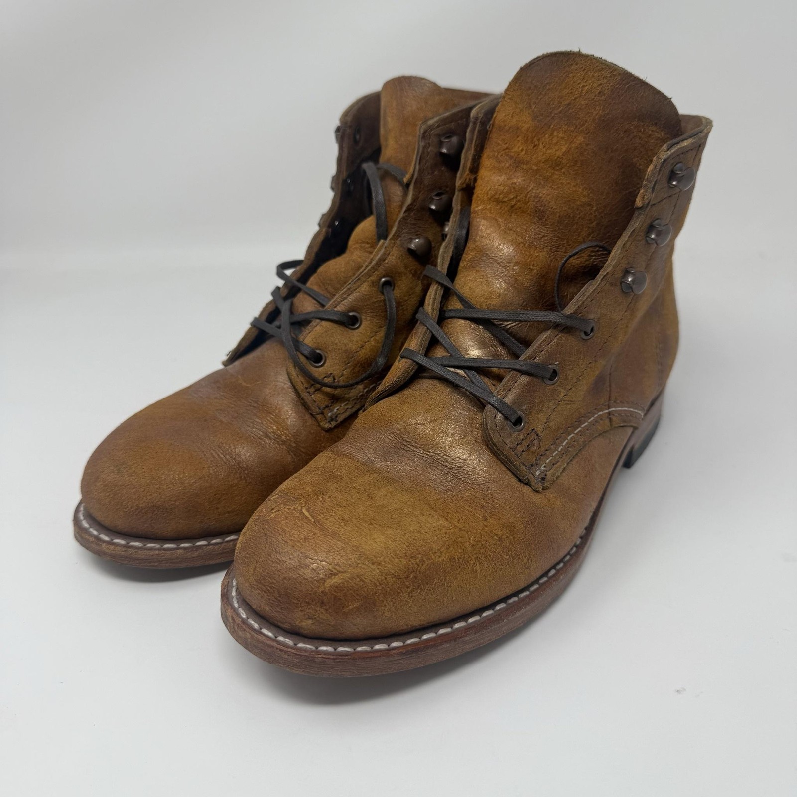 Wolverine Boots Womens Size 7 Leather 1000 Mile Lace Up Combat Boots Made USA