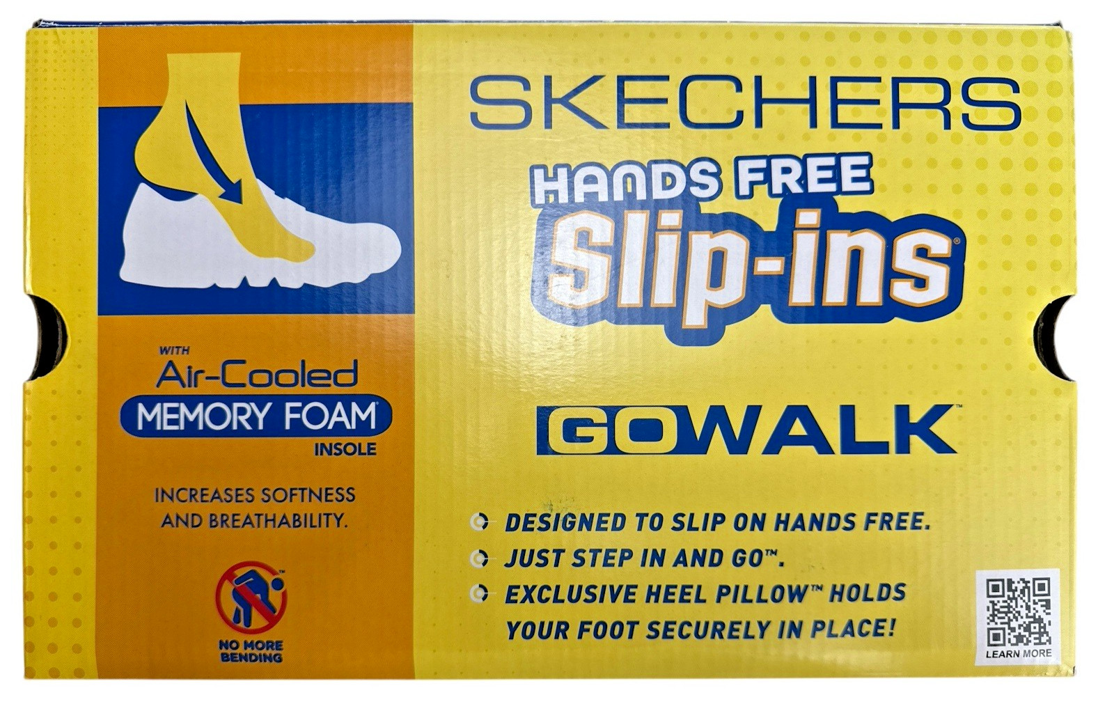 Skechers Hands Free Slip-Ins Women’s Empty Shoe Box – Black, Size 6 (124641/NVW)