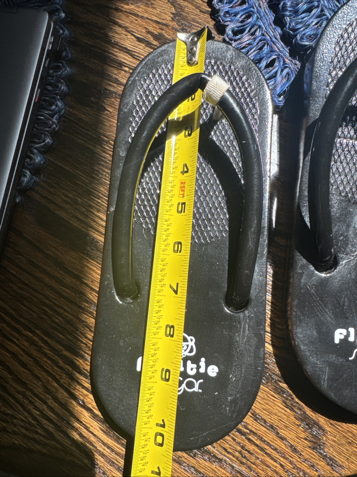 Vintage Sugar Floatie Black Flip Flops Women’s Size 9? Foam Sandals Y2K Rare