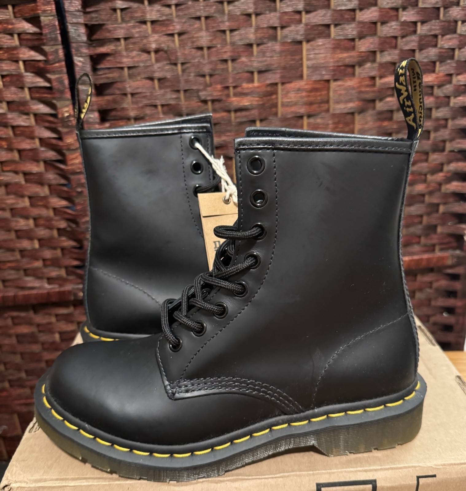 Dr. Martens 1460 Smooth Black Lace Up Leather Boots/Women’s Size 7